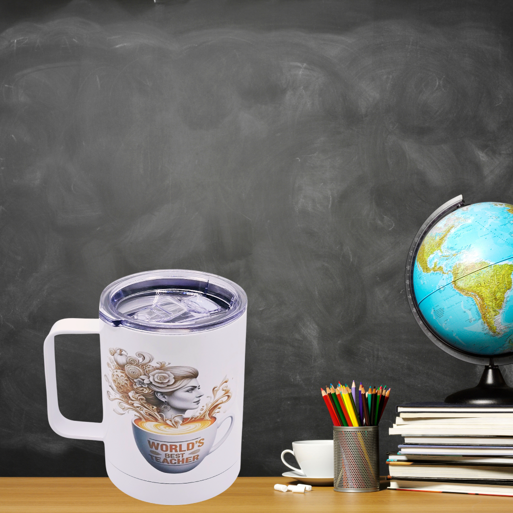 "World's Best Teacher" 12 oz coffee mug