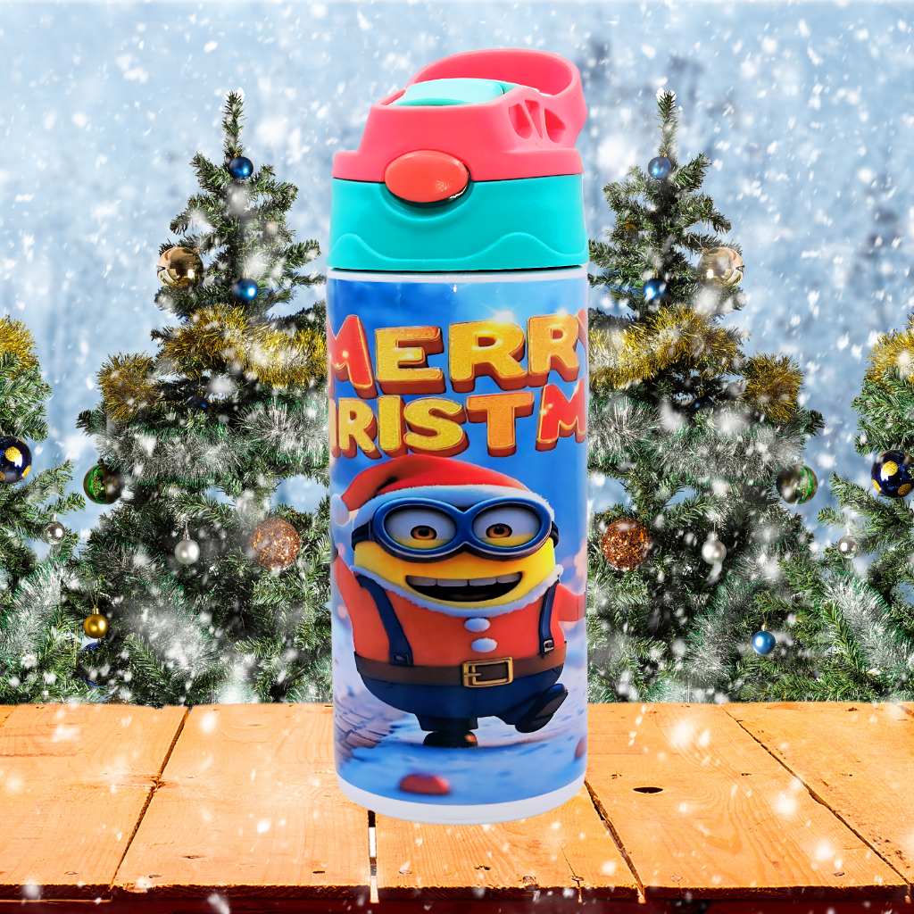12 oz color lid water bottle