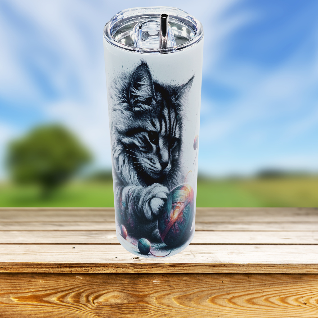 Cat Play tumbler