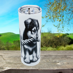 Puppy tug of war tumbler