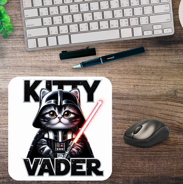 Kitty Vader mousepad