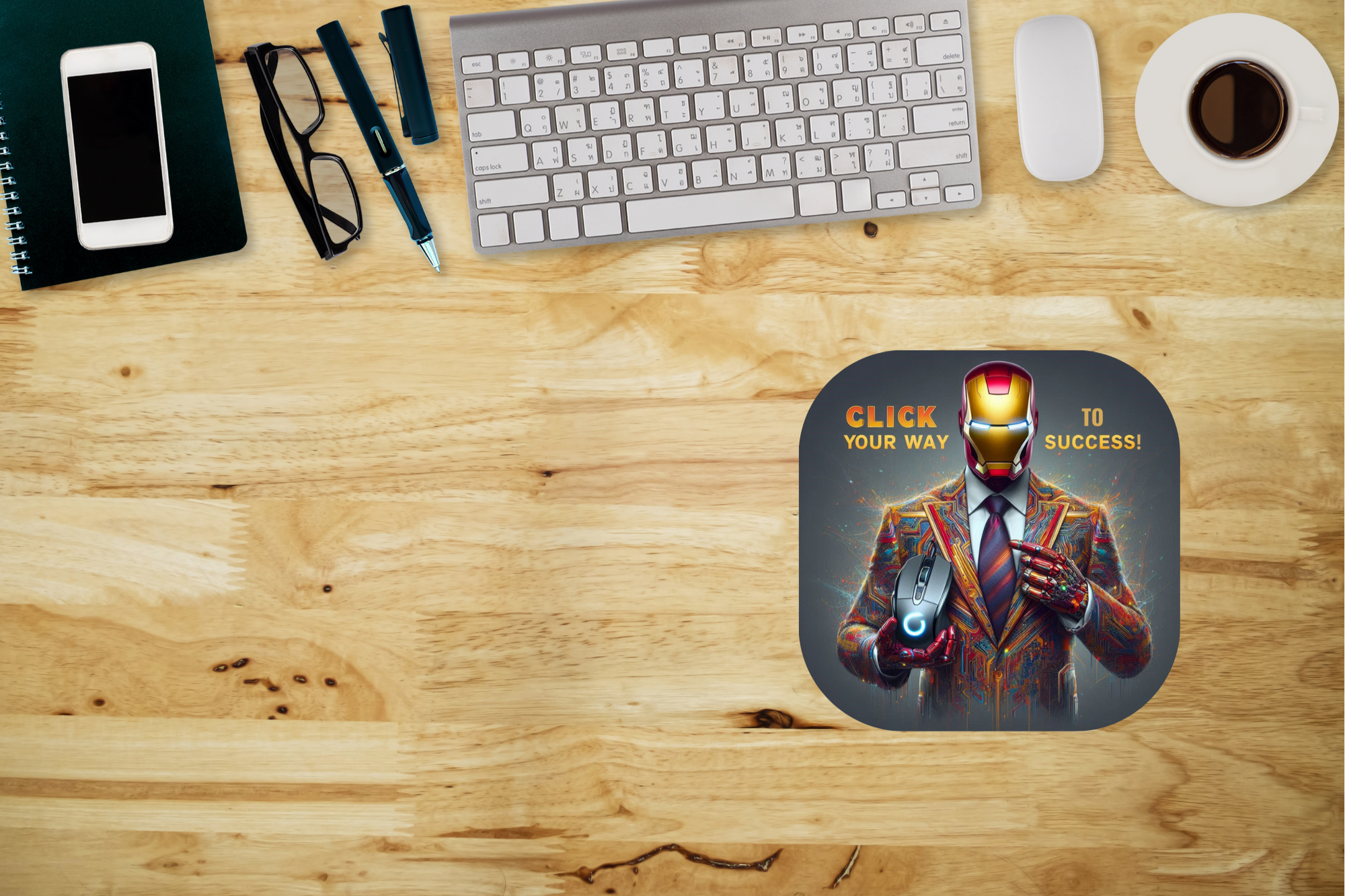 Iron Man "Click Your Way to Success" Mousepad