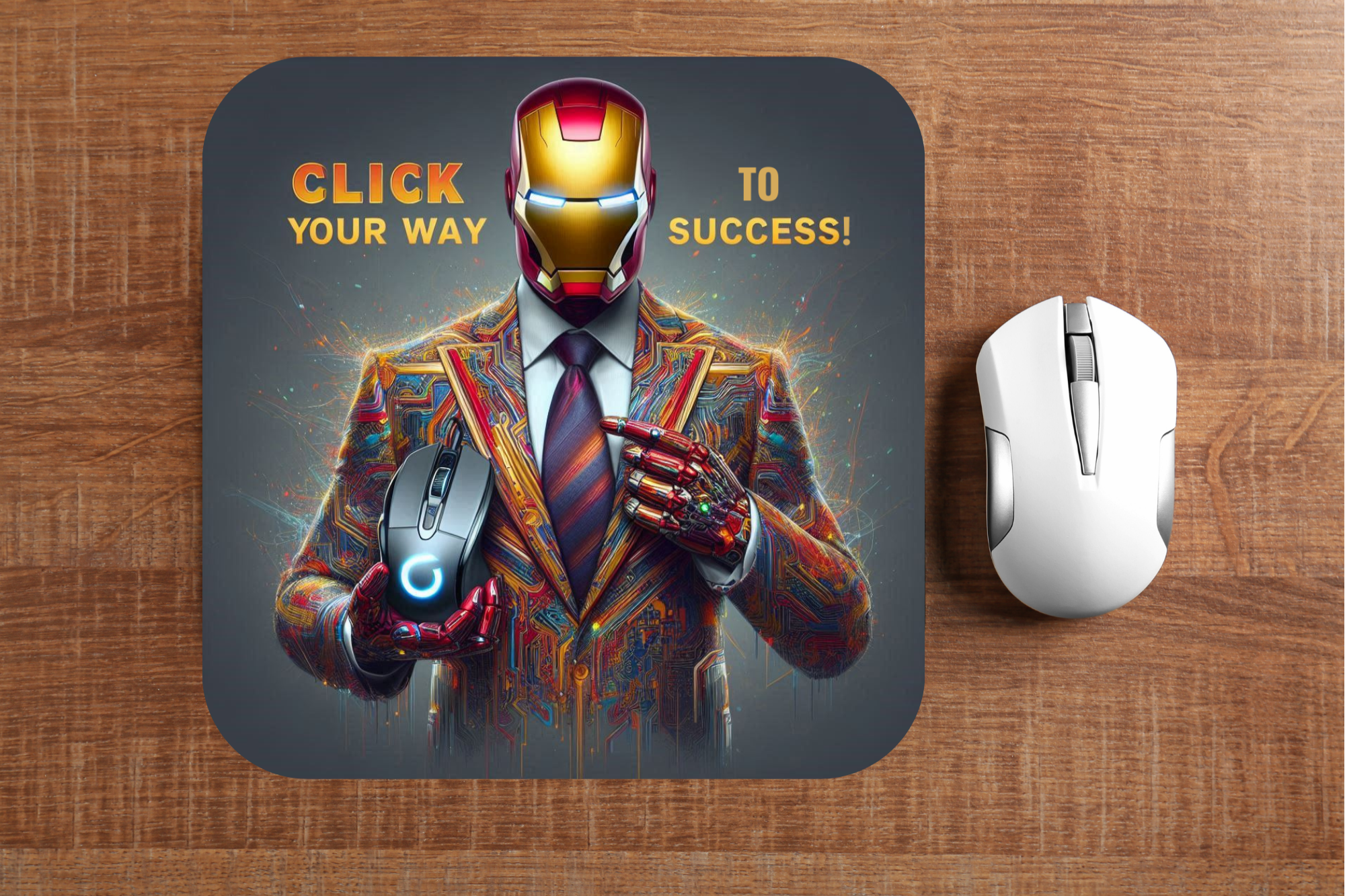 Iron Man "Click Your Way to Success" Mousepad