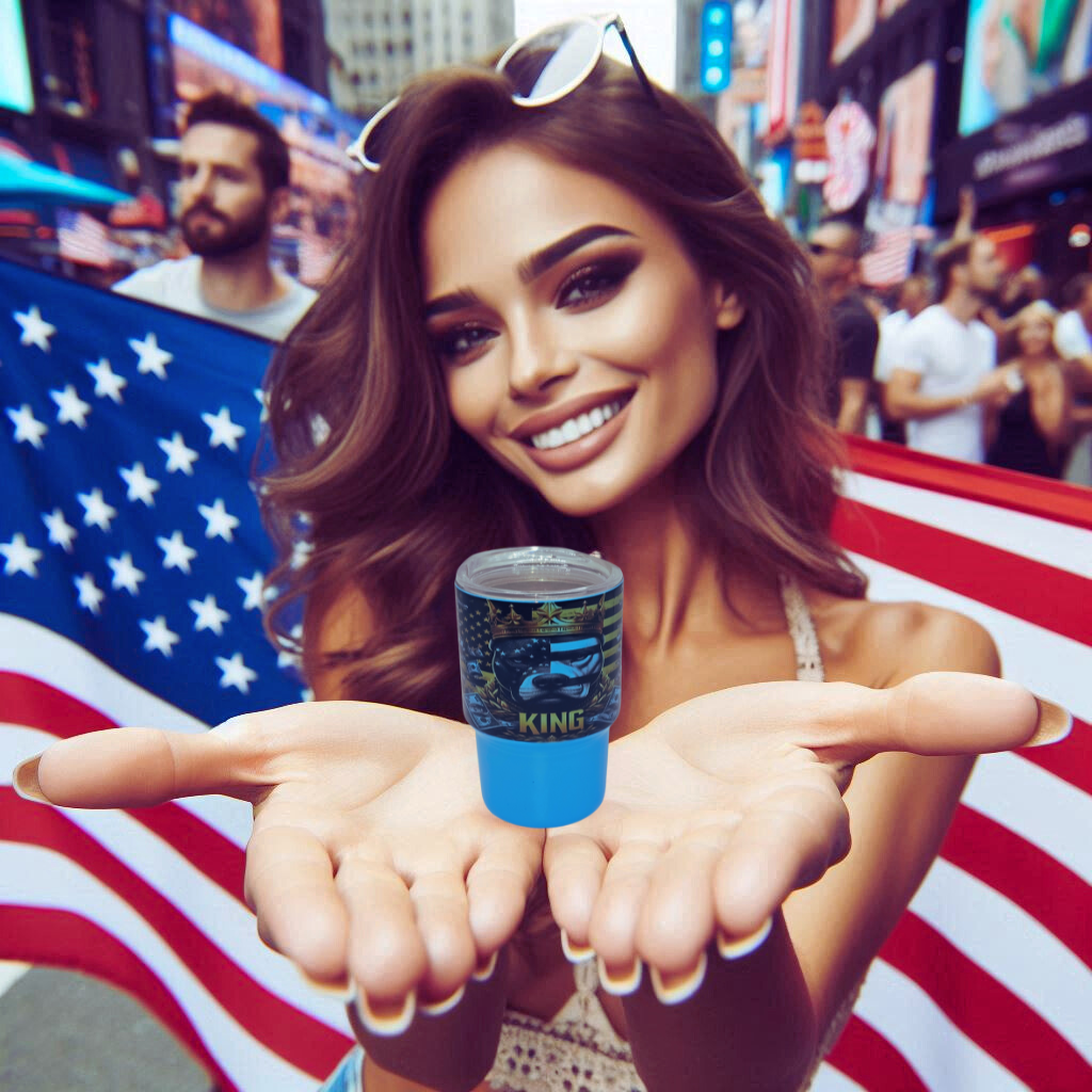 America Pitbull 3 oz mini tumbler shot glass with straw and lid, cute shot glass for wedding, party whiskey cocktail bar