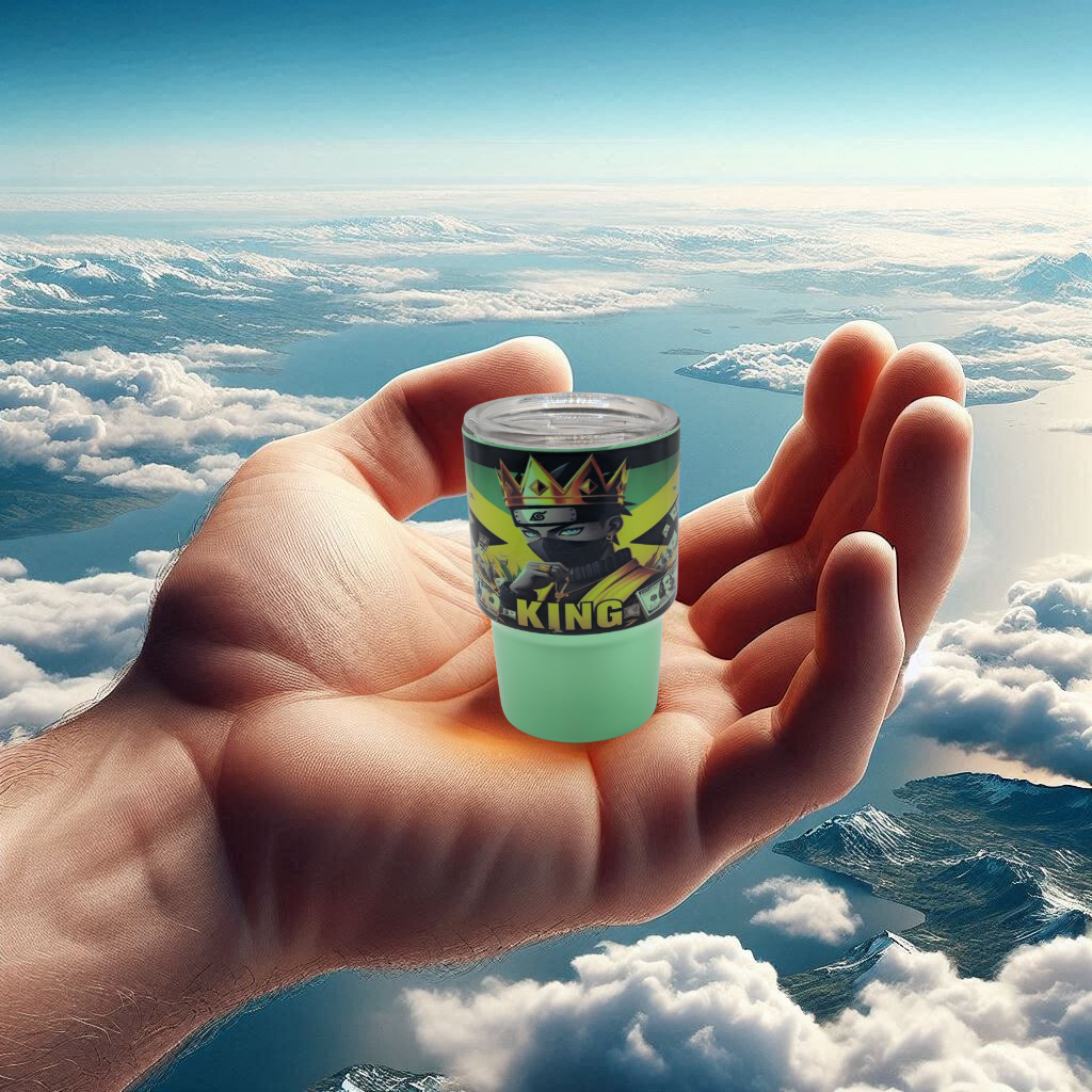 Naruto 3oz mini tumbler shot glass with straw and lid, cute shot glass for wedding, party whiskey cocktail bar