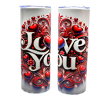 20oz tumbler with metal straw