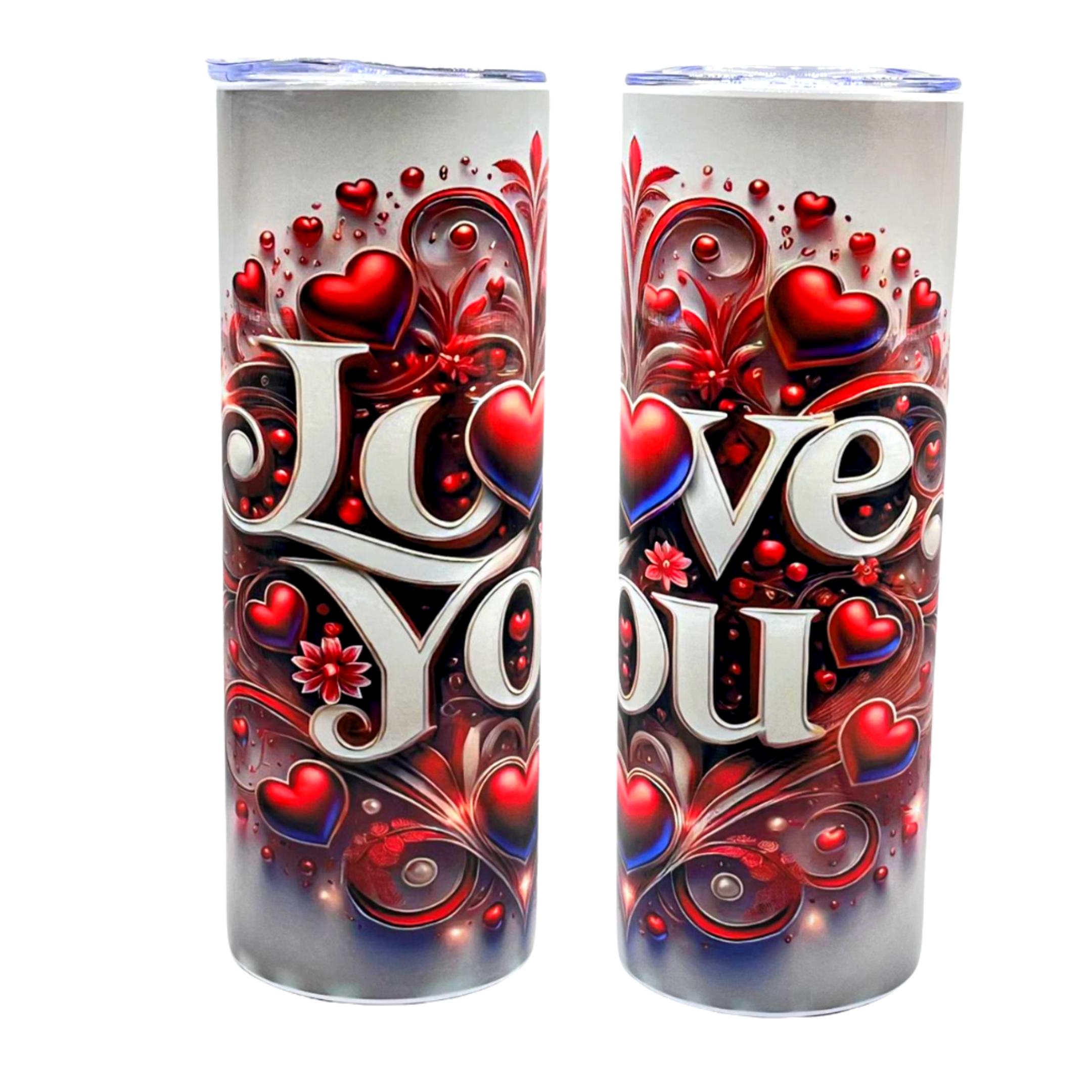 20oz tumbler with metal straw