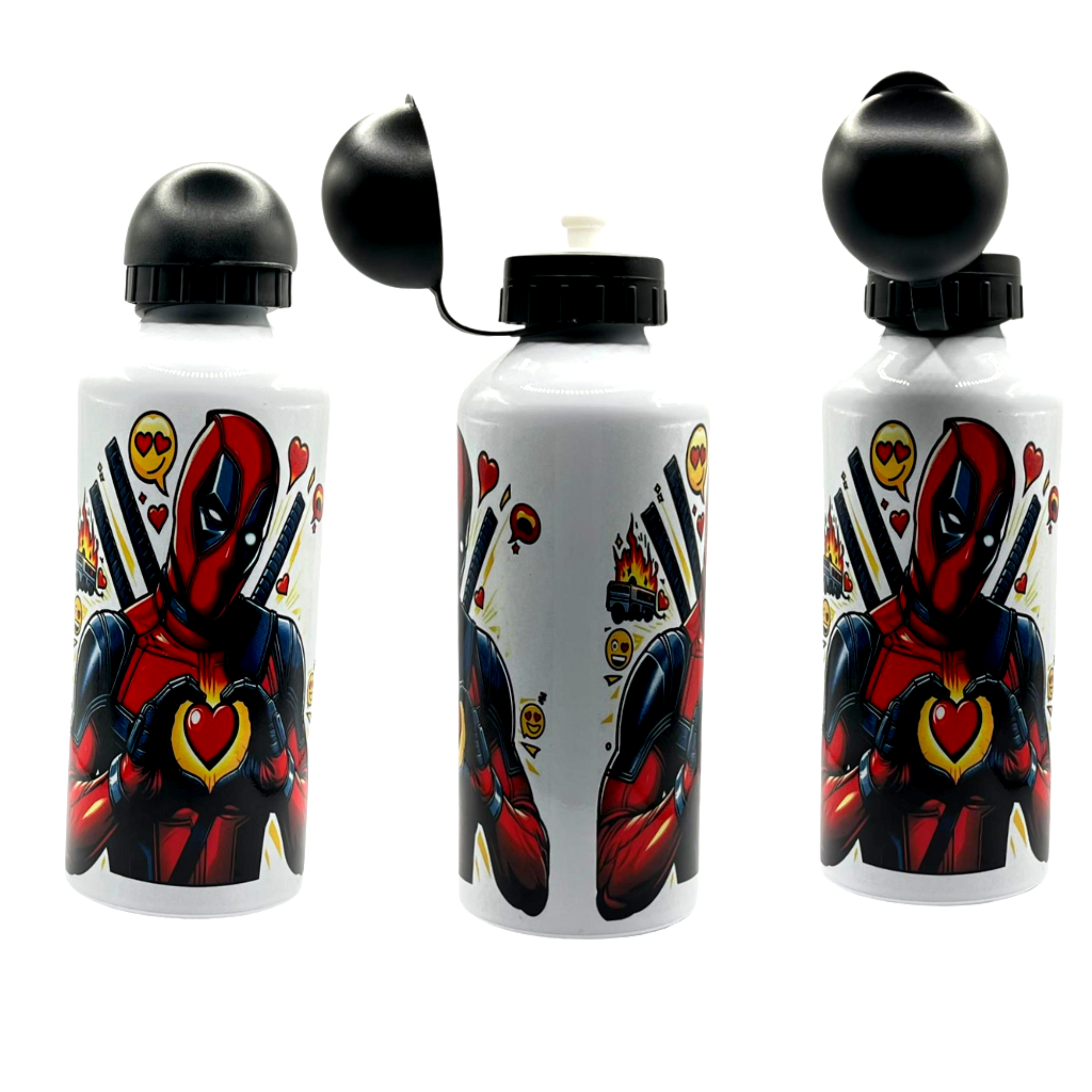 500ml kids water bottle with 2 lids