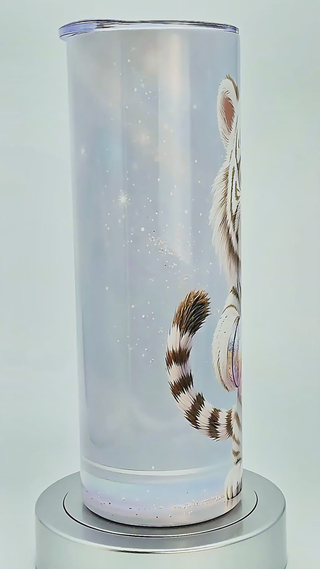 20oz Baby white tiger tumbler