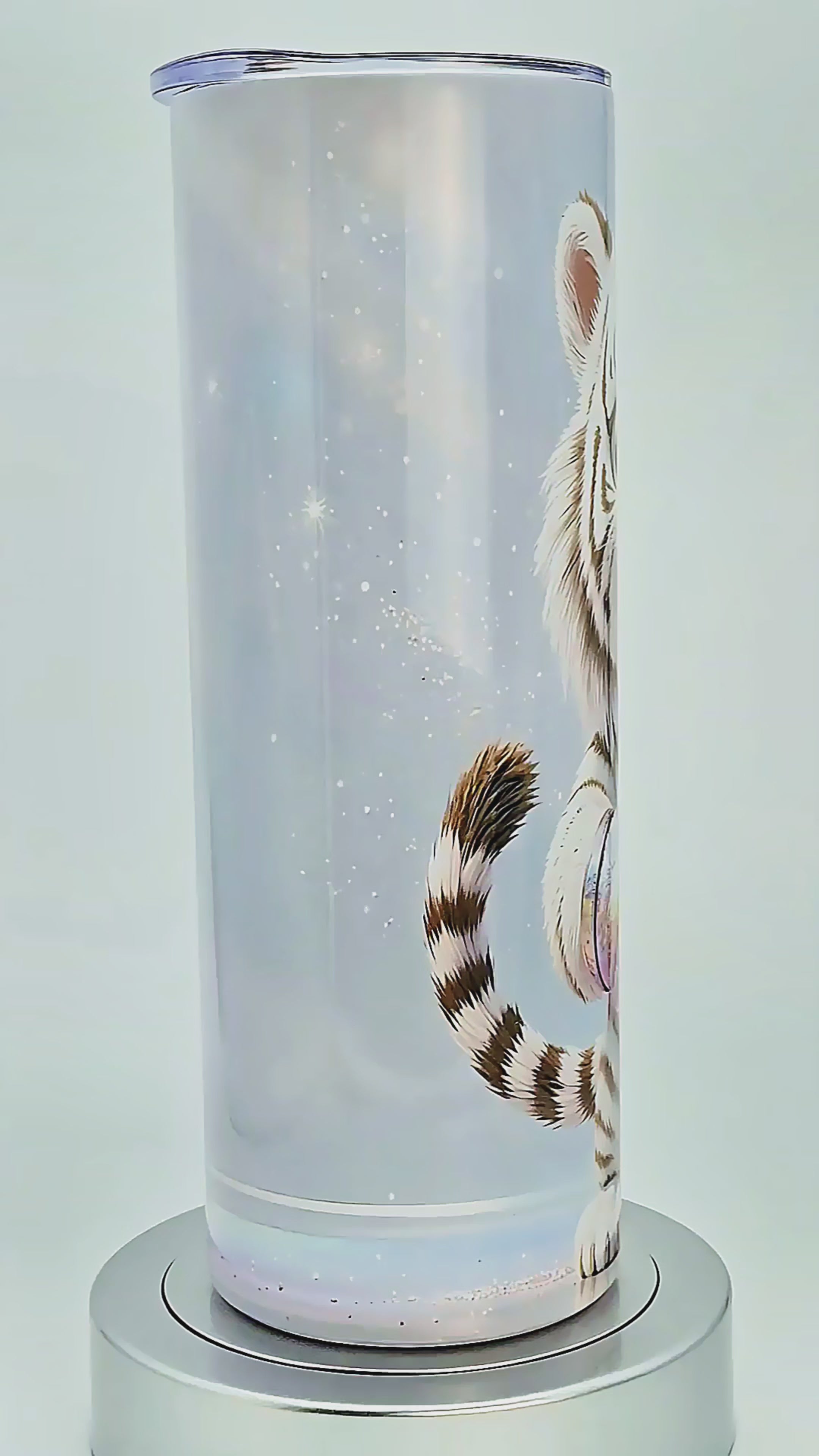 20oz Baby white tiger tumbler