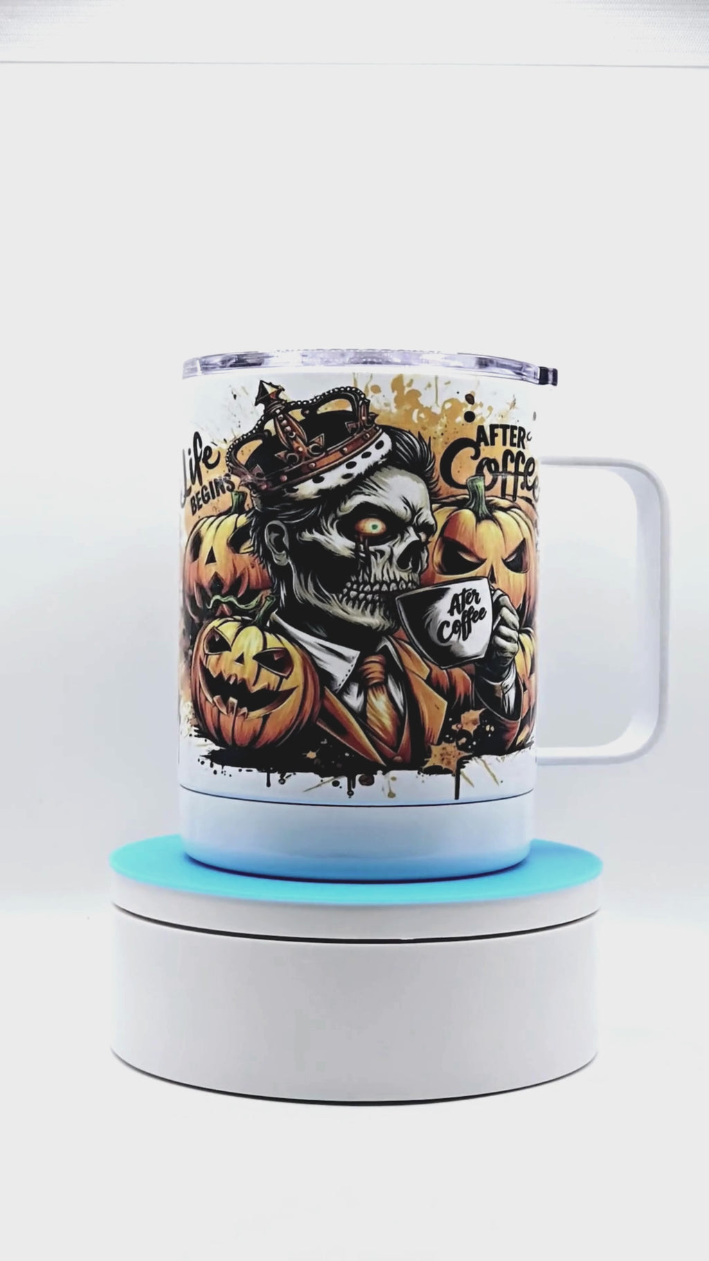 Zombie "Life Begins After Coffee" 12 oz coffee mug