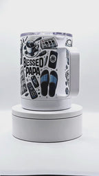 Blessed Papa 12 oz coffee mug with