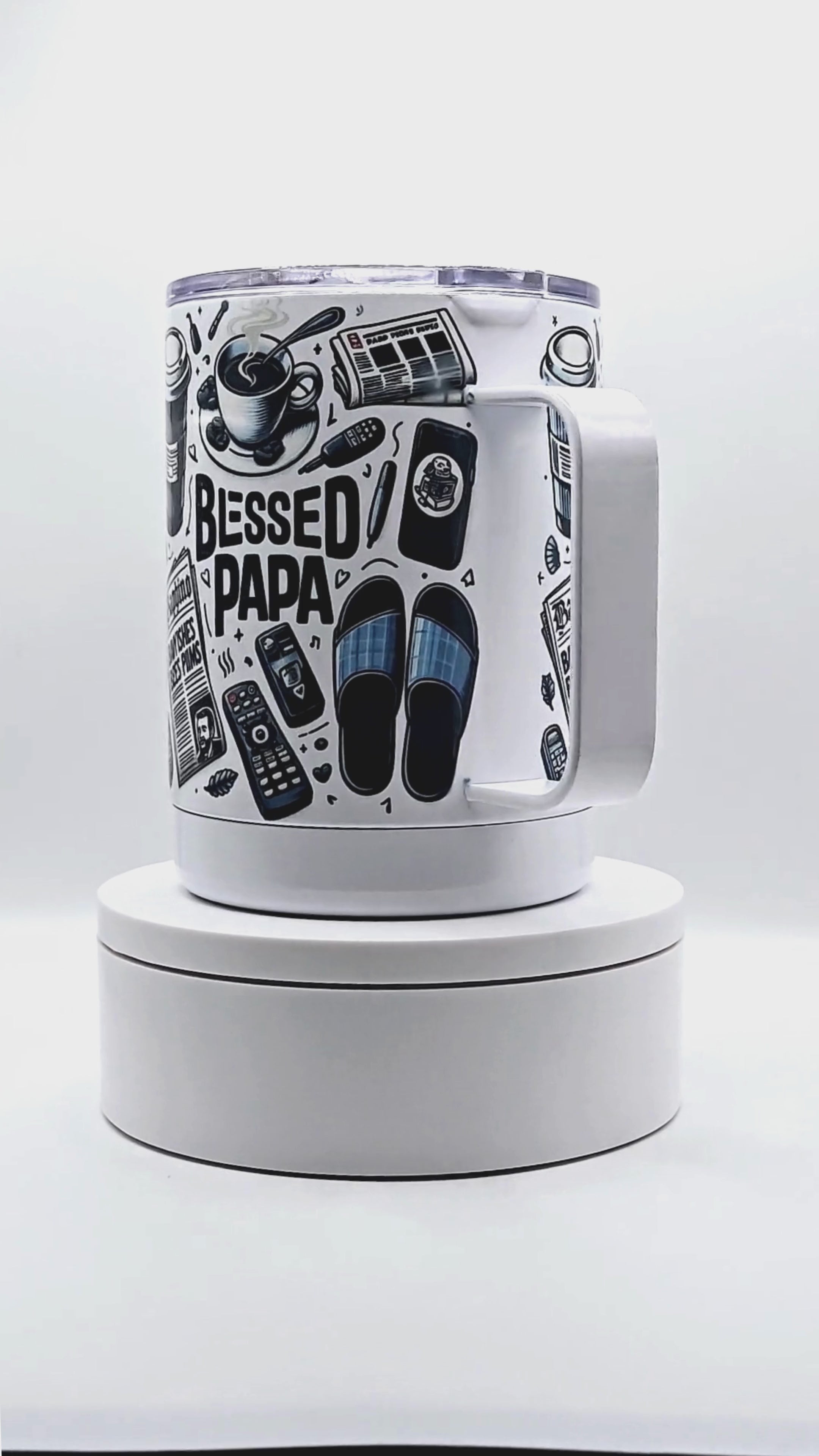 Blessed Papa 12 oz coffee mug with