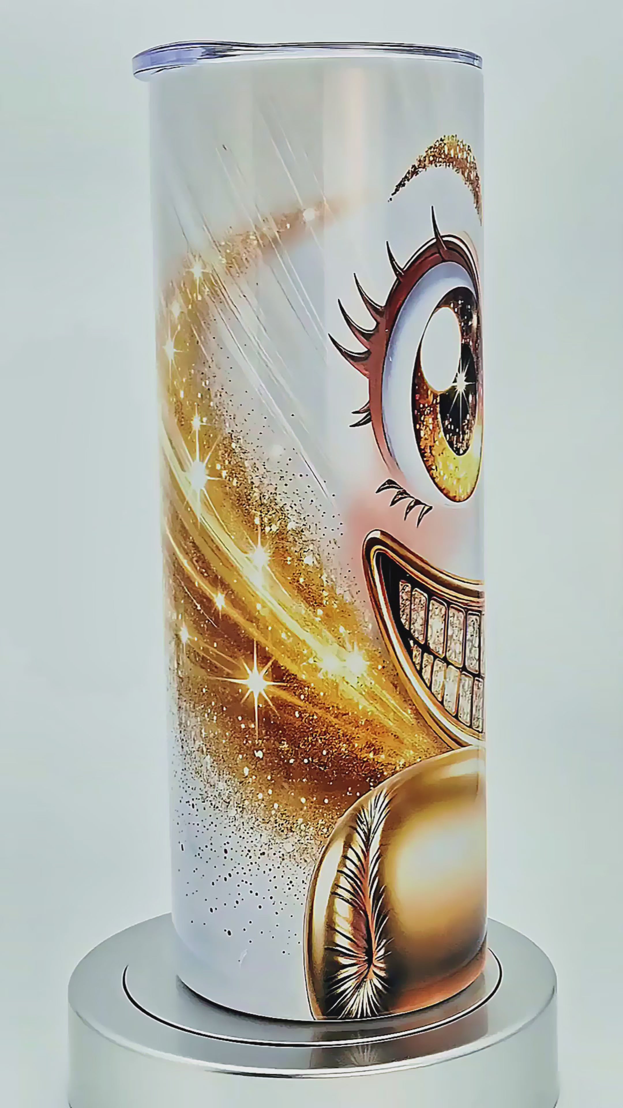 20oz Smiling gold boxer tumbler