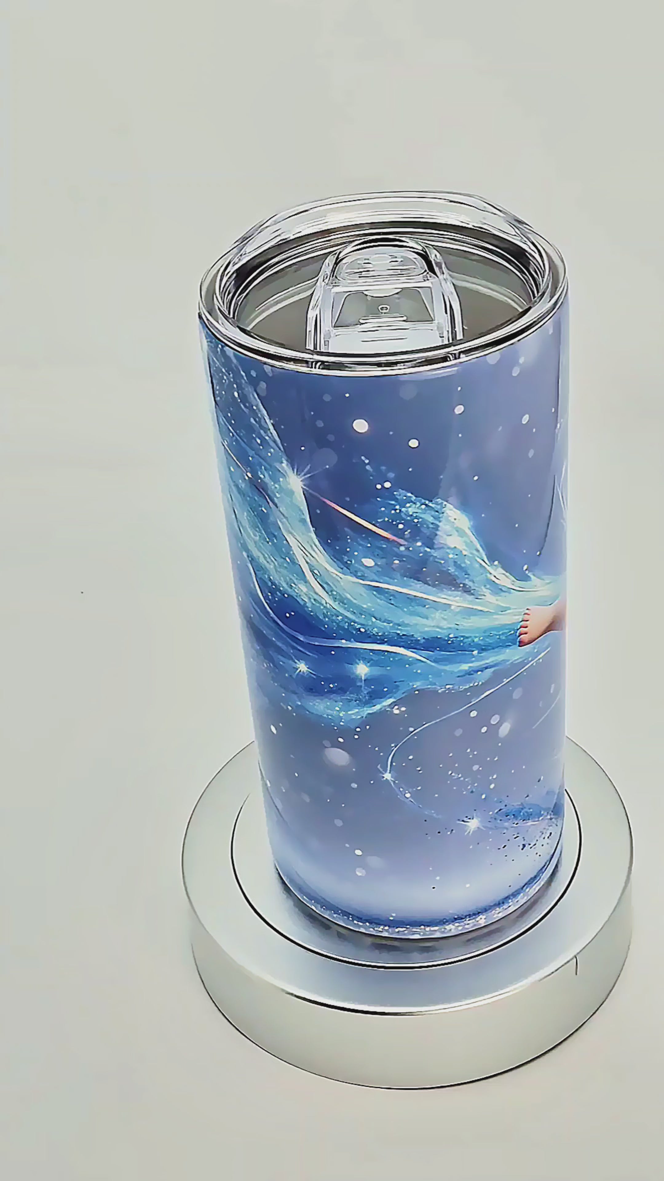 15oz Baby boxer (Ice blue power kick) tumbler