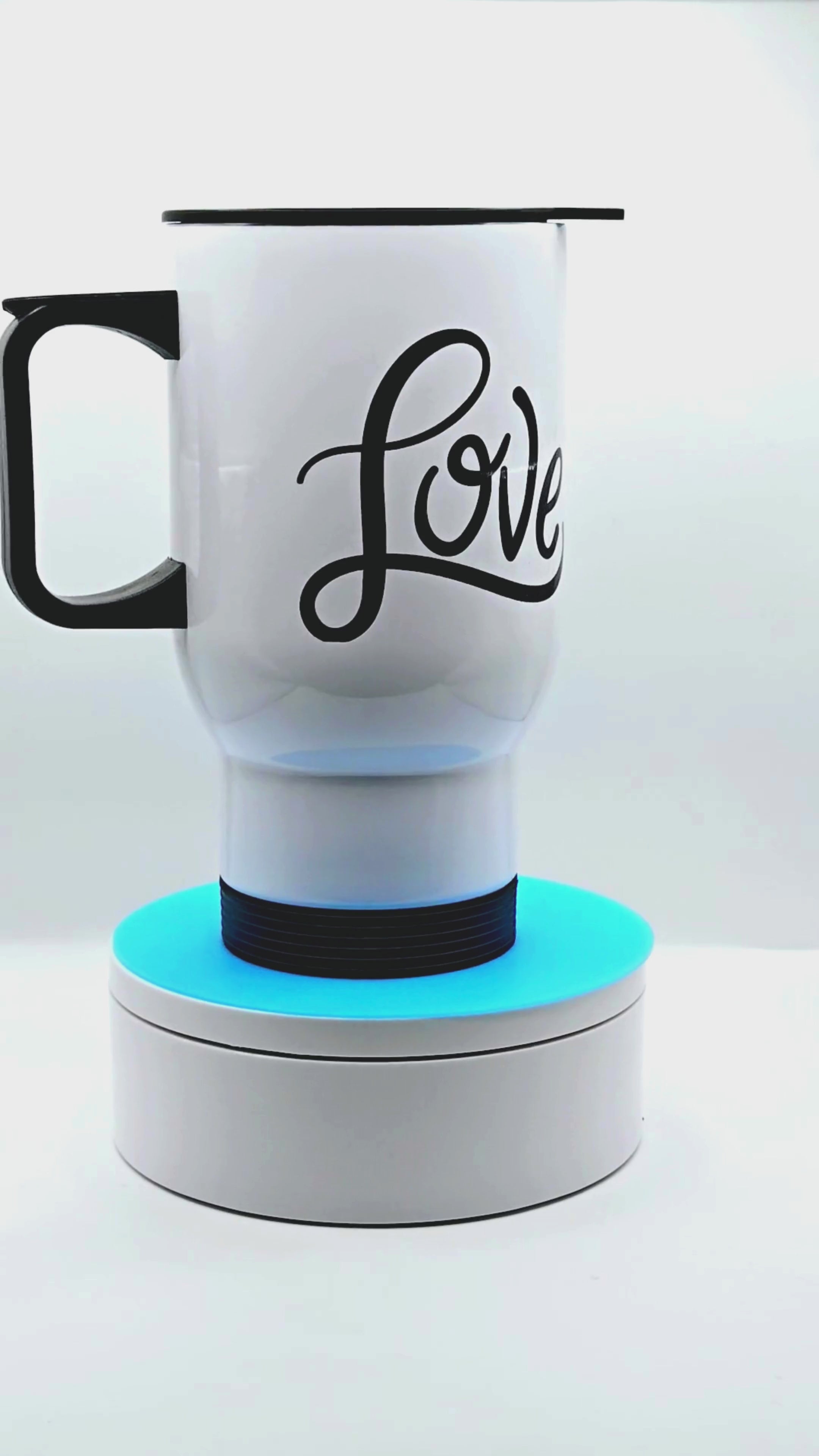 "Love" 17 oz coffee travel mug tumbler