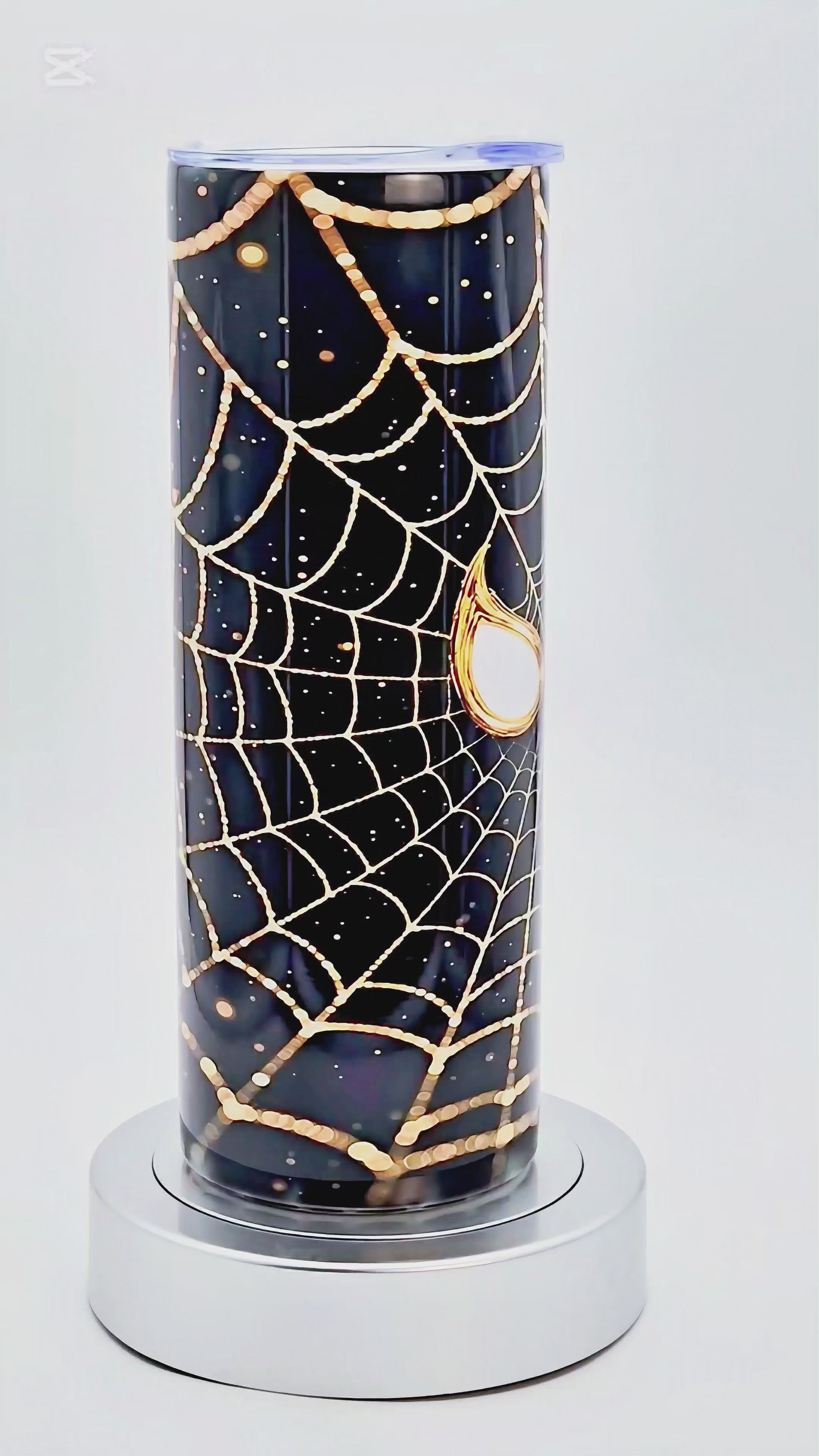 20oz Pink and Gold masked tumbler