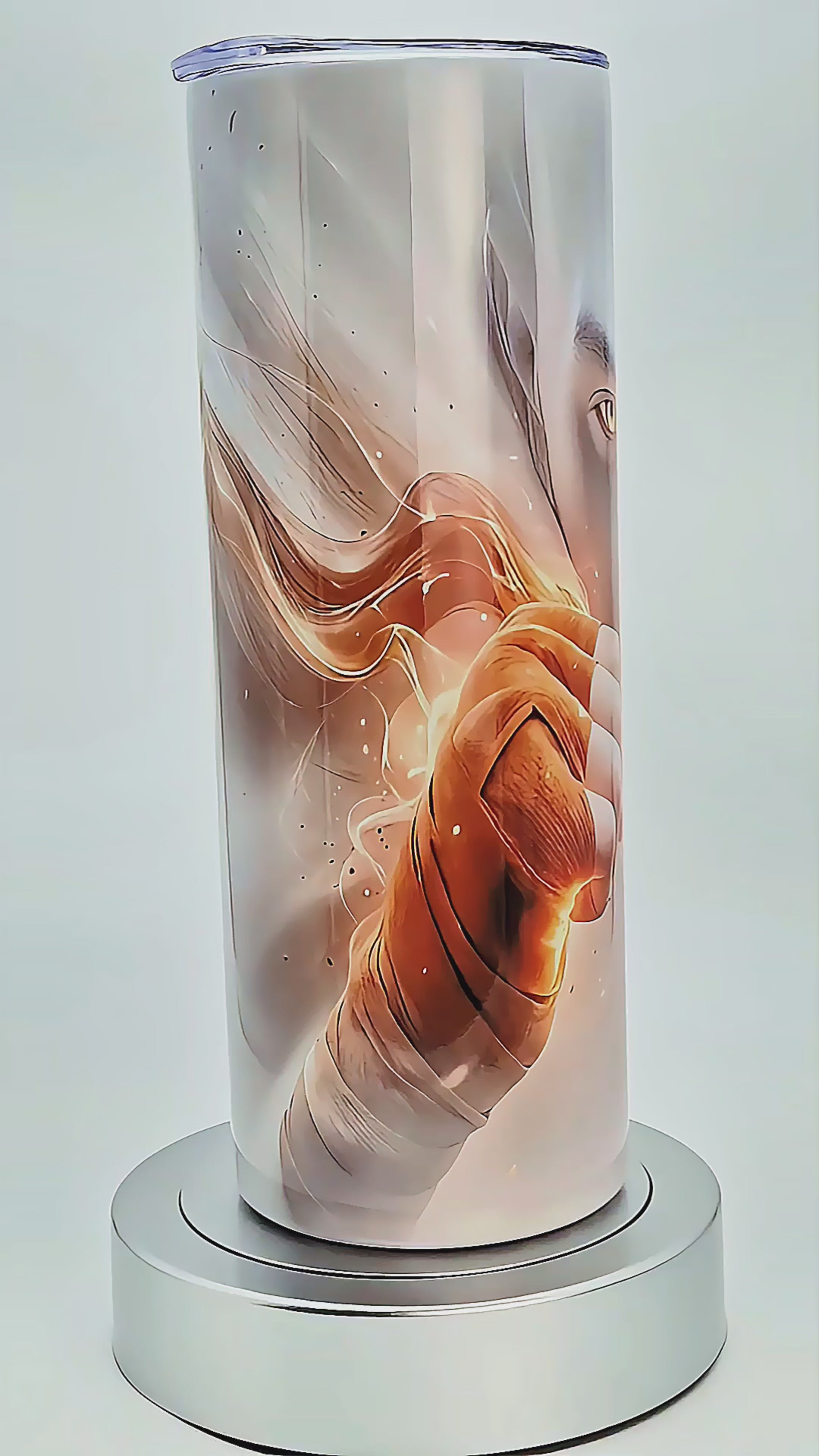 20oz Orange aura fighter tumbler