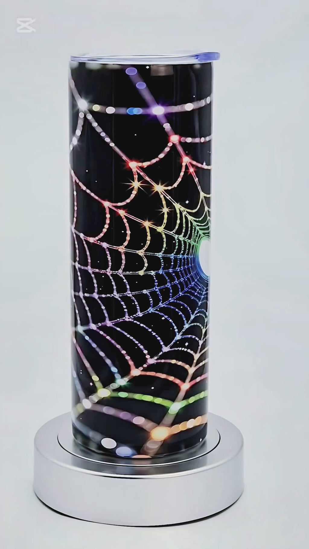 20oz Rainbow masked web tumbler