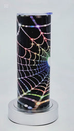 20oz Rainbow masked web tumbler
