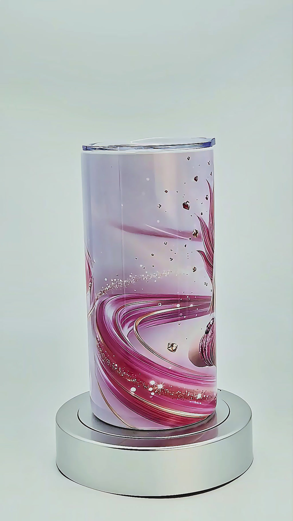 15oz Pink fighter tumbler