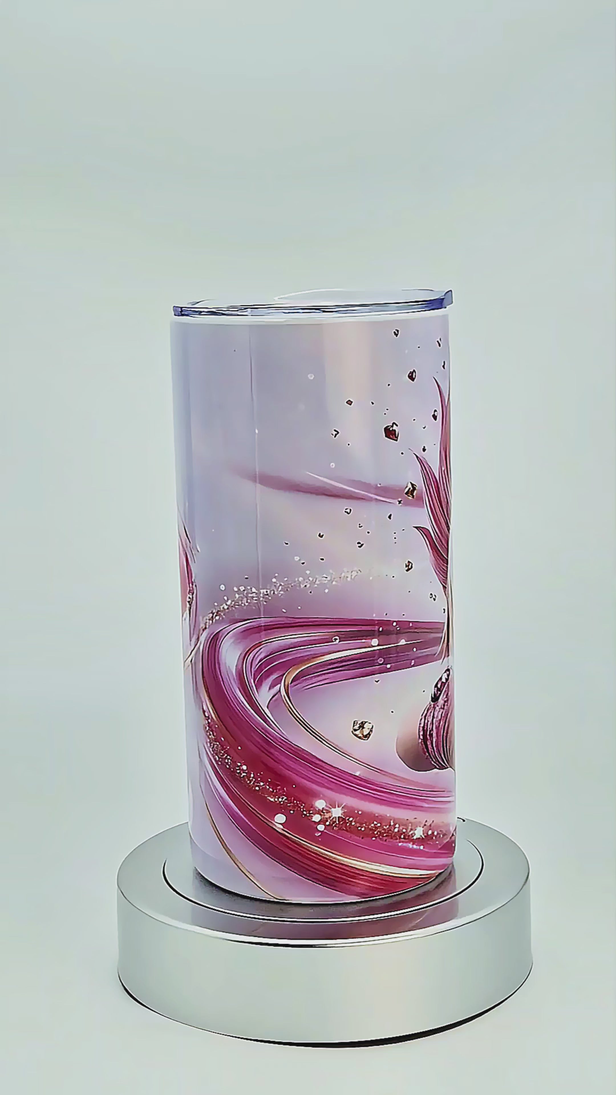 15oz Pink fighter tumbler