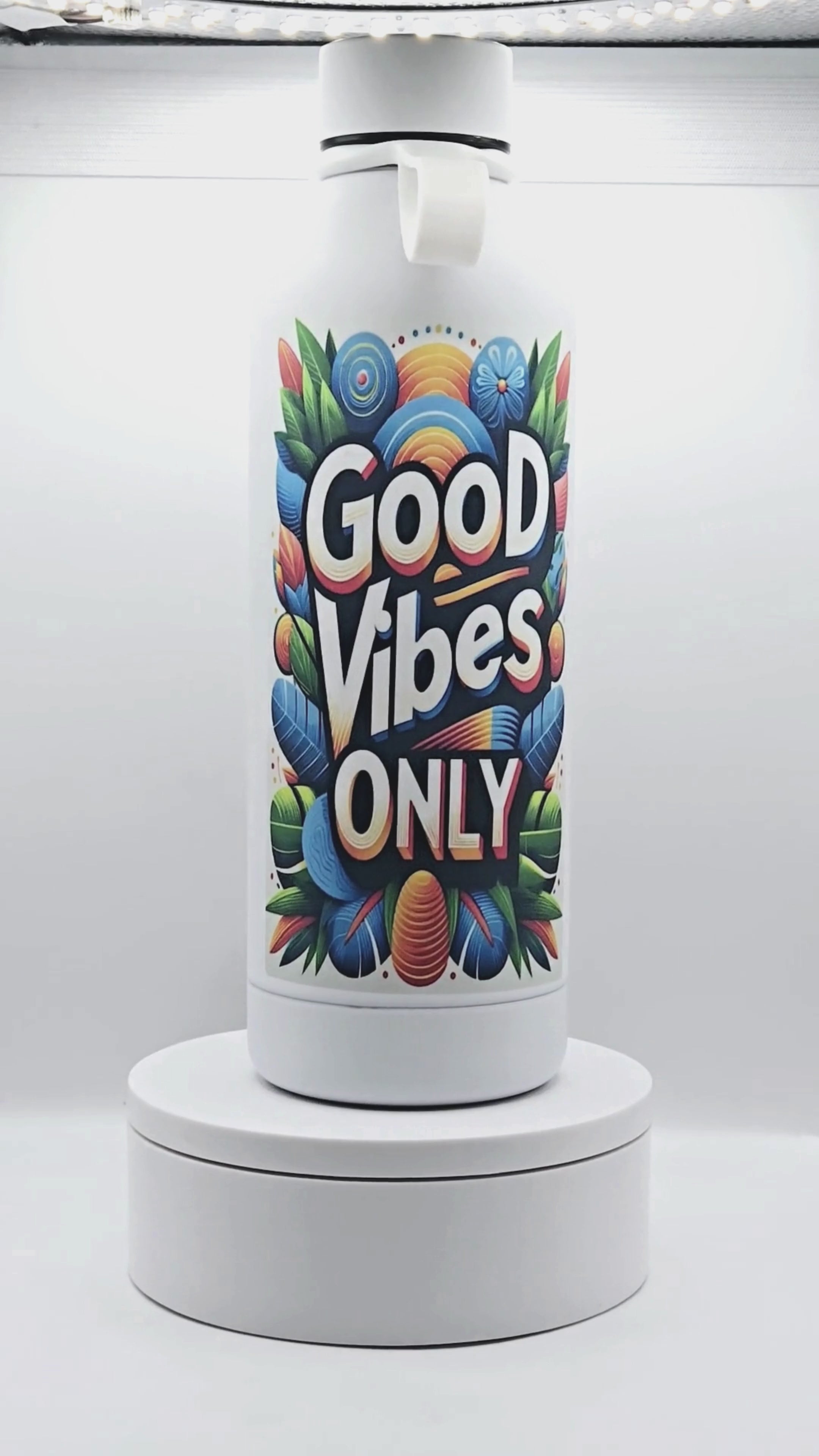 Good Vibes Only water bottle