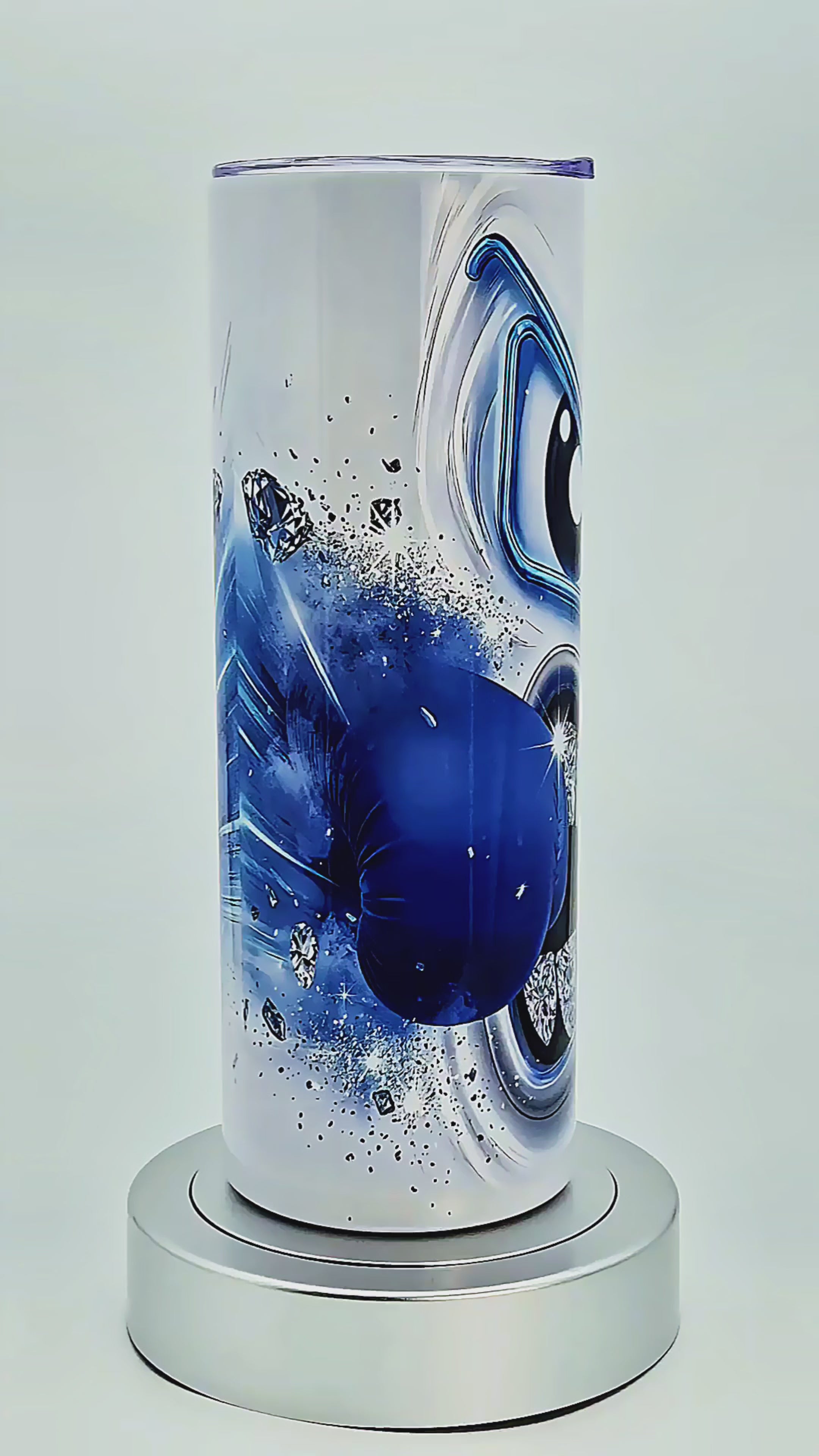 20oz Blue ice power tumbler