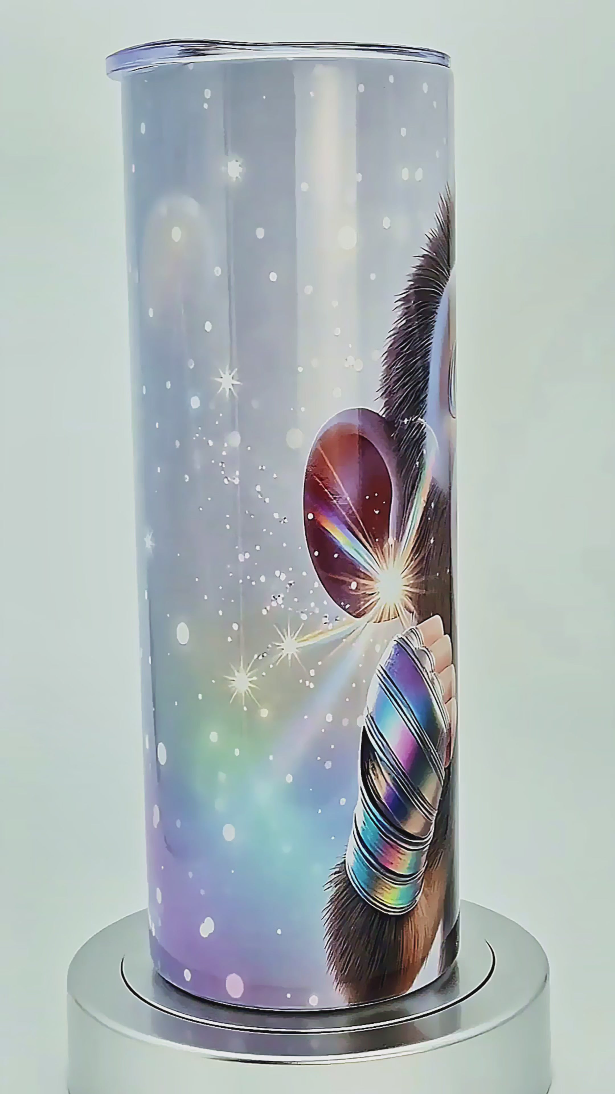 20oz Rainbow monkey tumbler
