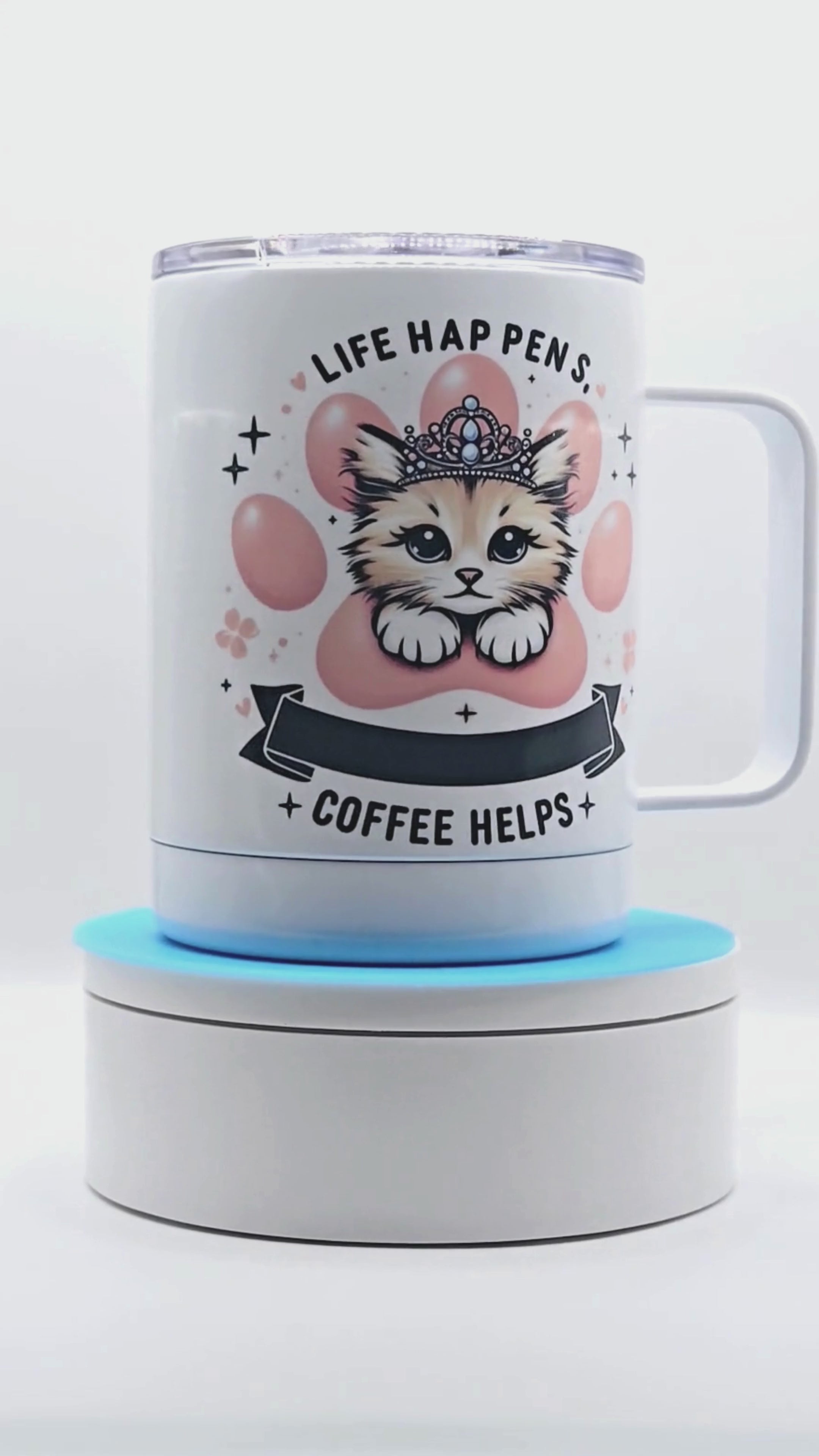 Life happens. coffee helps 12 oz coffee mug
