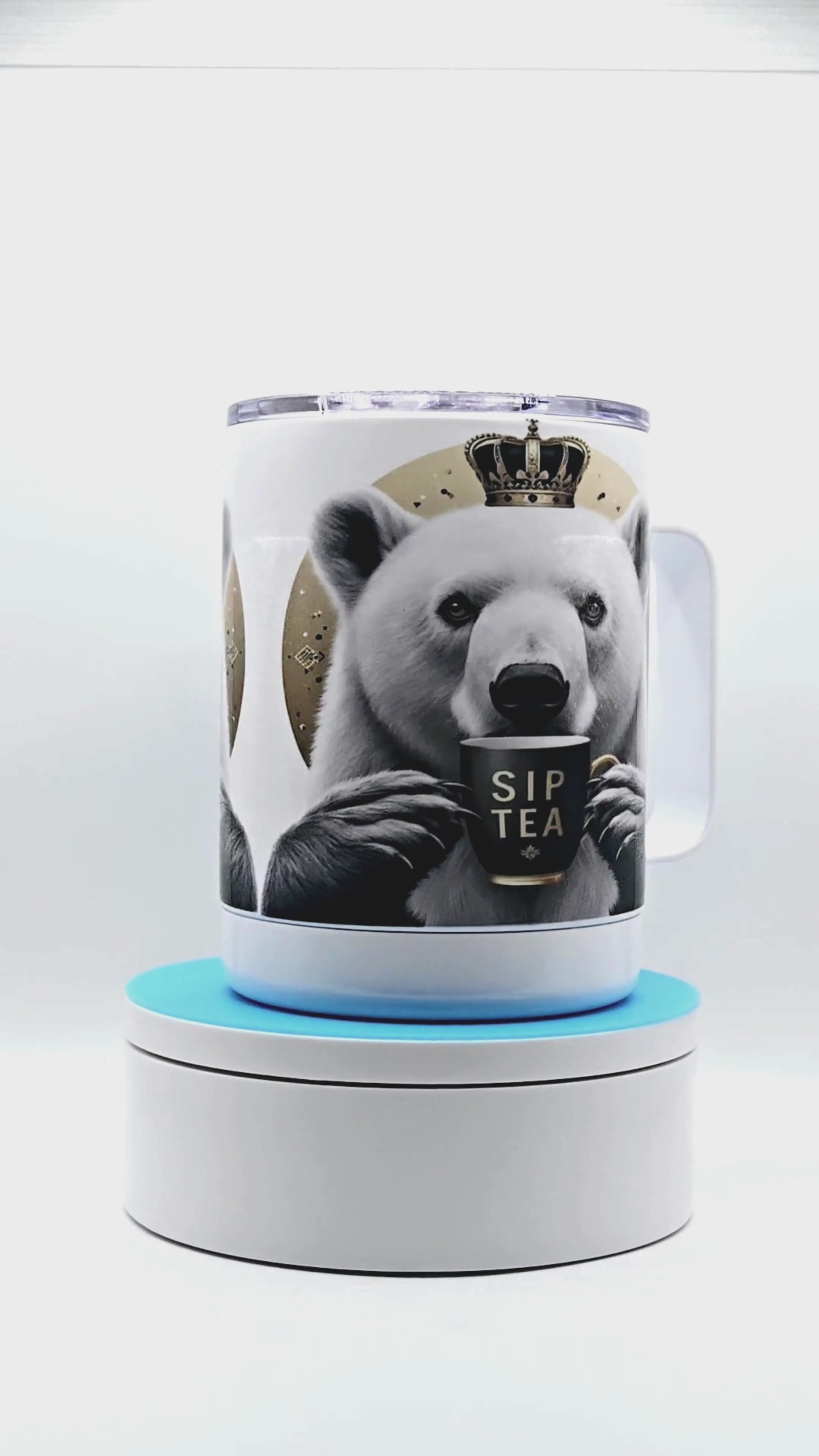 Polar Bear "Sip Tea" 12 oz coffee mug