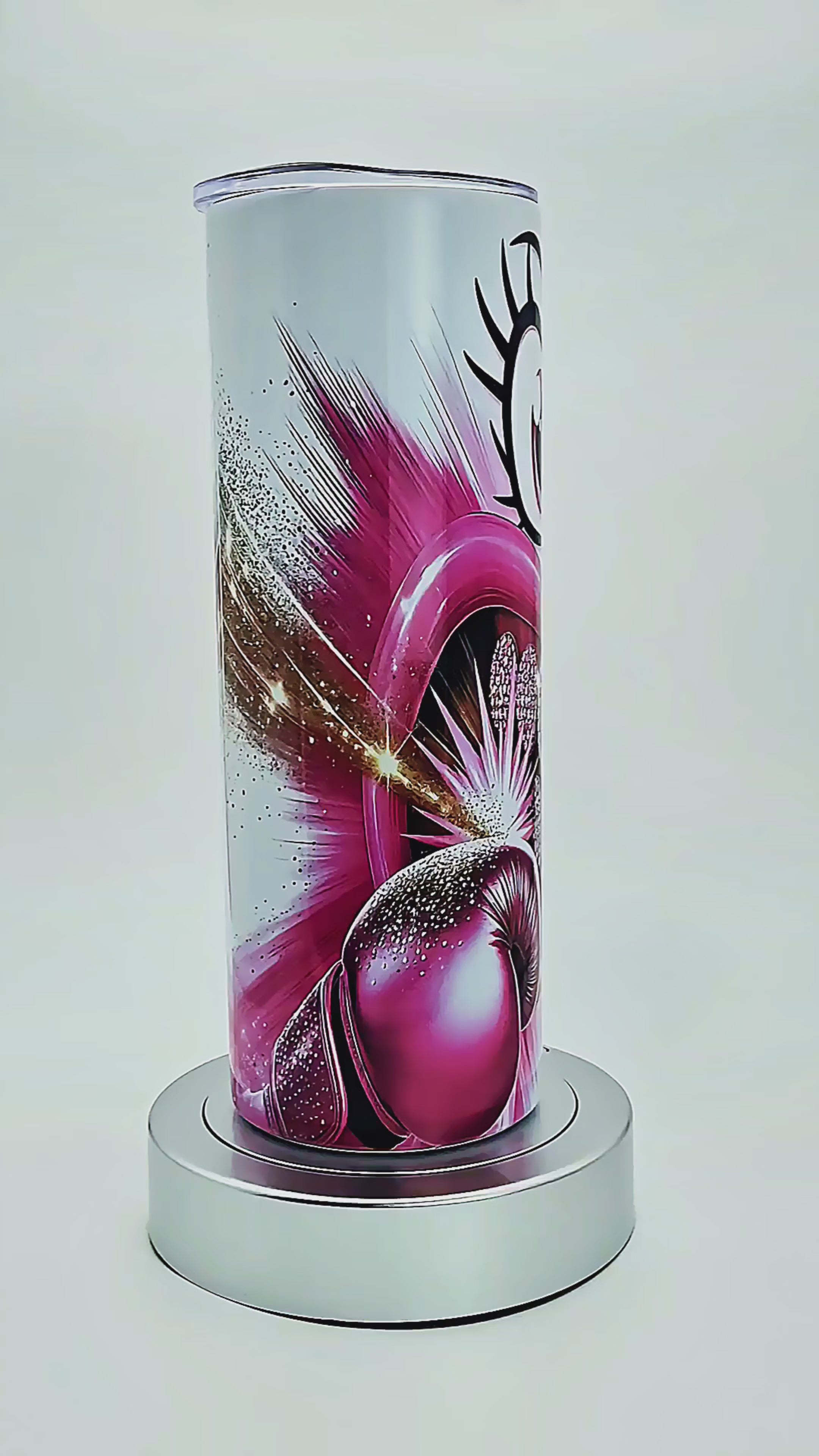 20oz Pink power strike tumbler