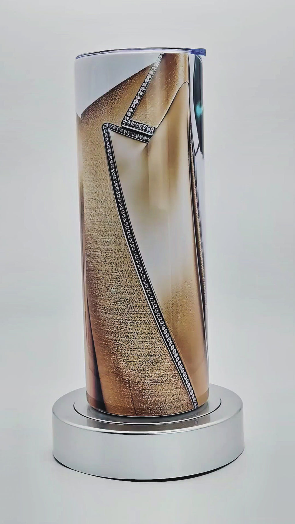 20oz Golden executive tuxedo tumbler