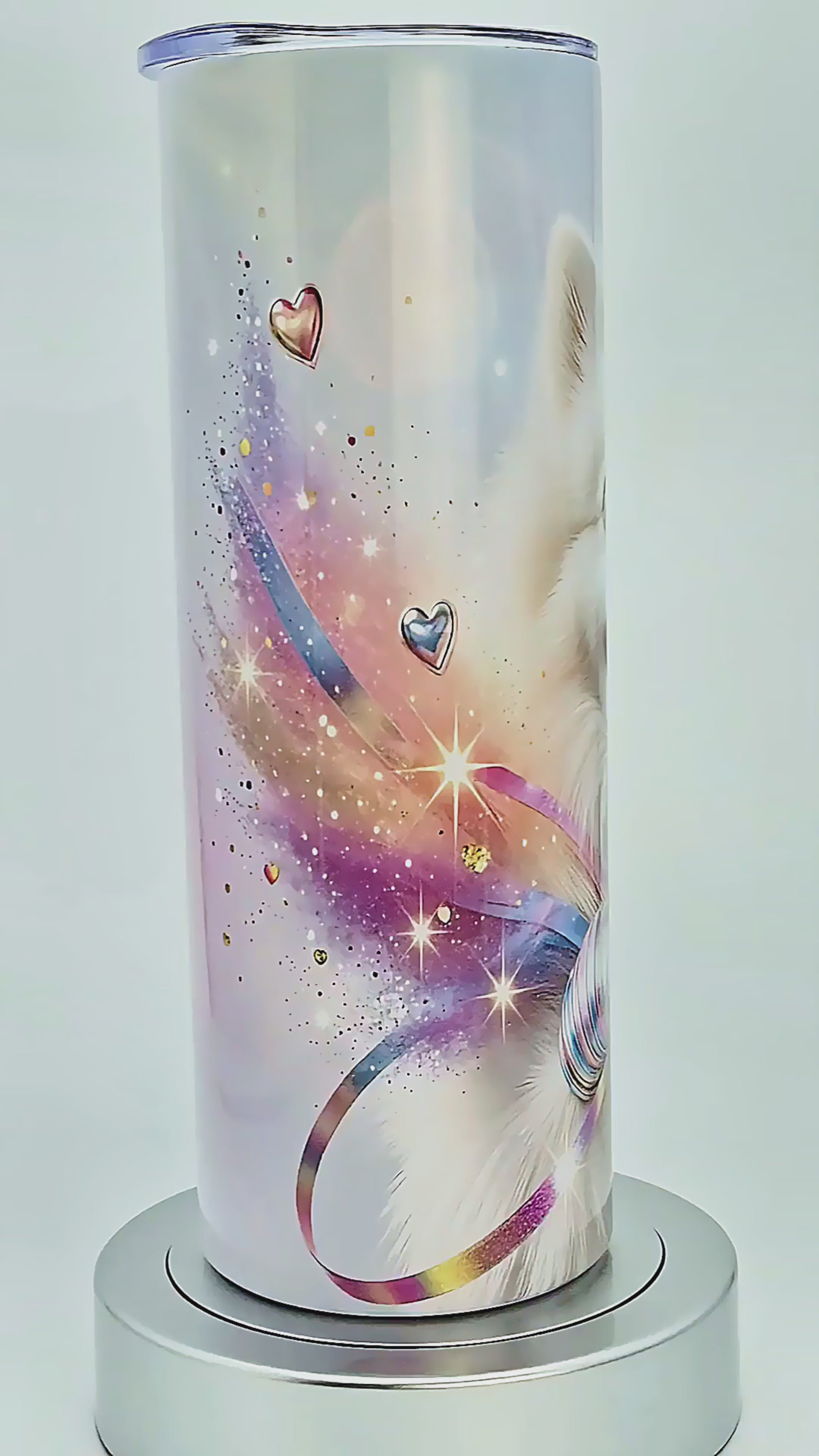 20oz Fluffy Grillz dog tumbler