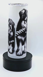 Puppy tug of war tumbler