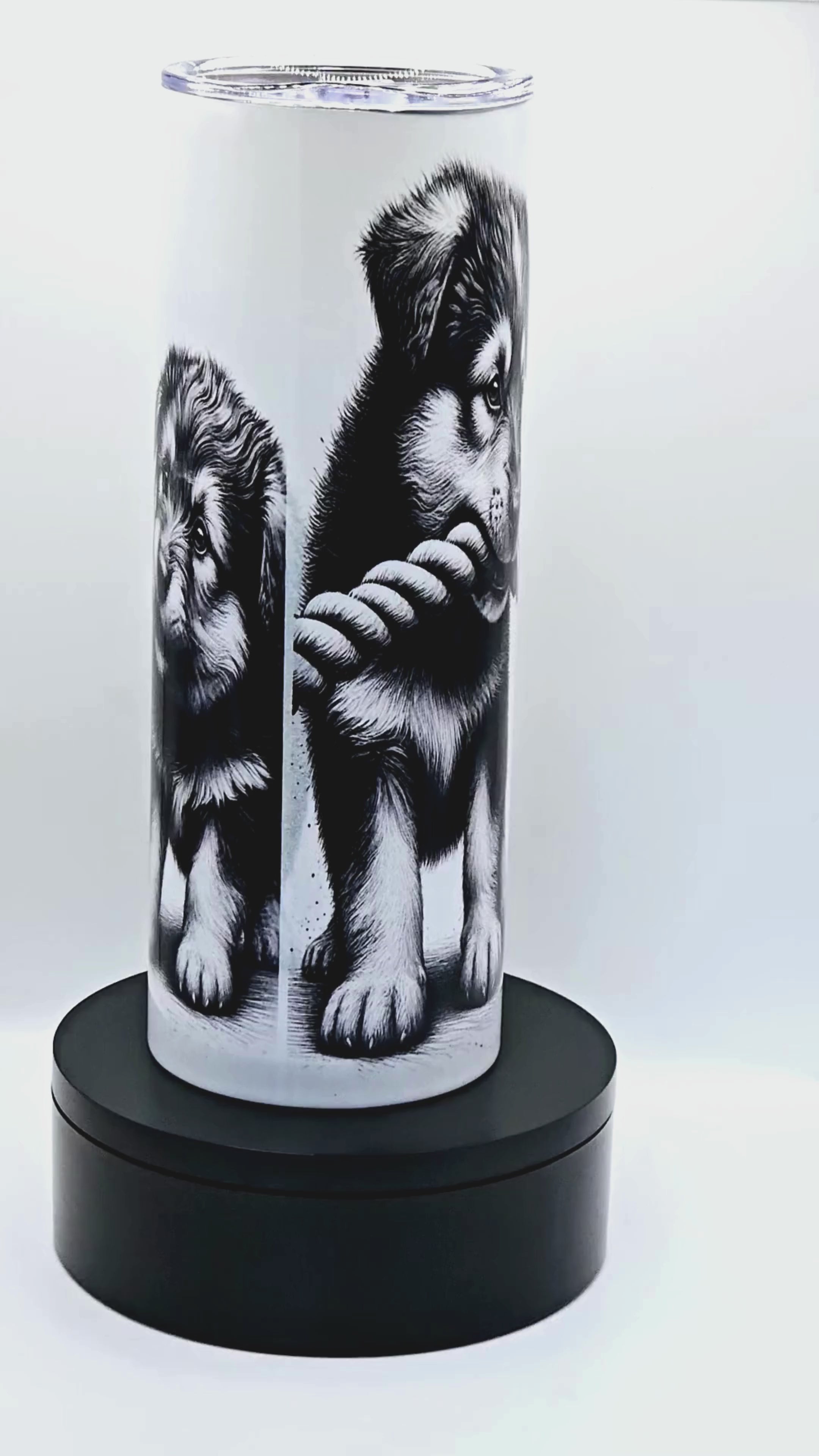 Puppy tug of war tumbler
