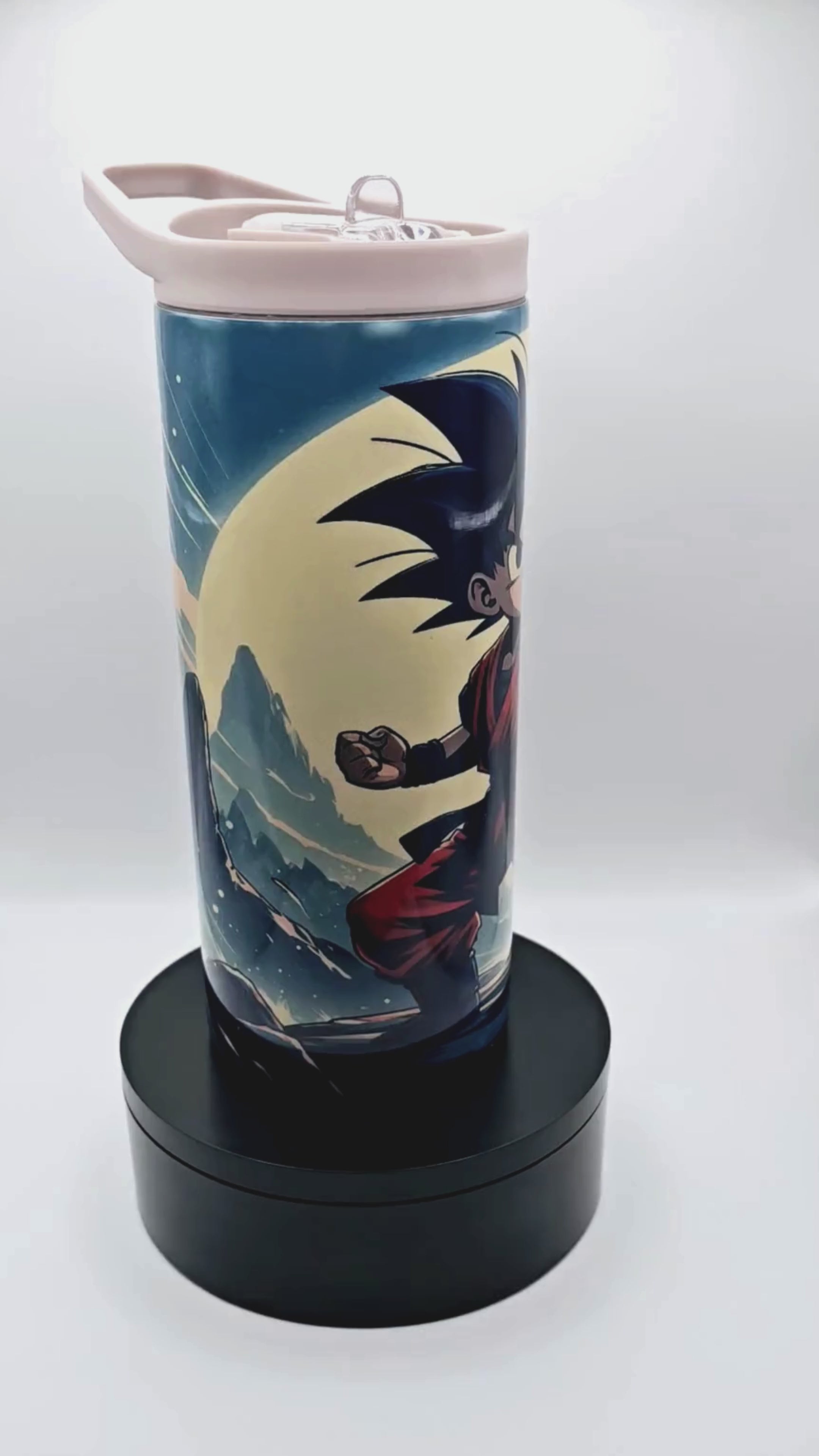 15 oz kids tumbler with splash proof lid, handle lid and straw.