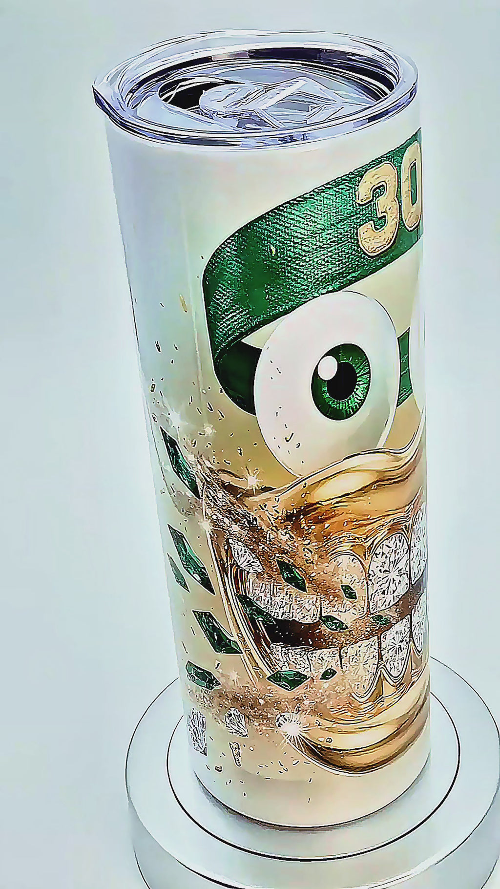 20oz #30 Emerald power punch tumbler