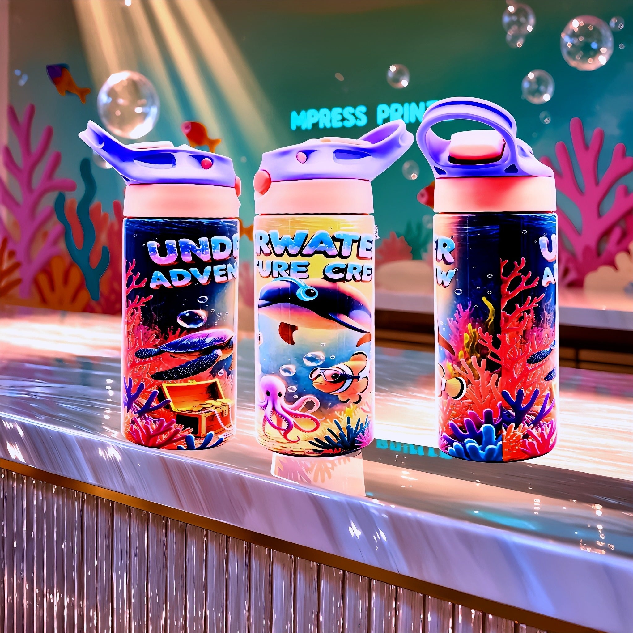 12oz Underwater adventure crew tumbler