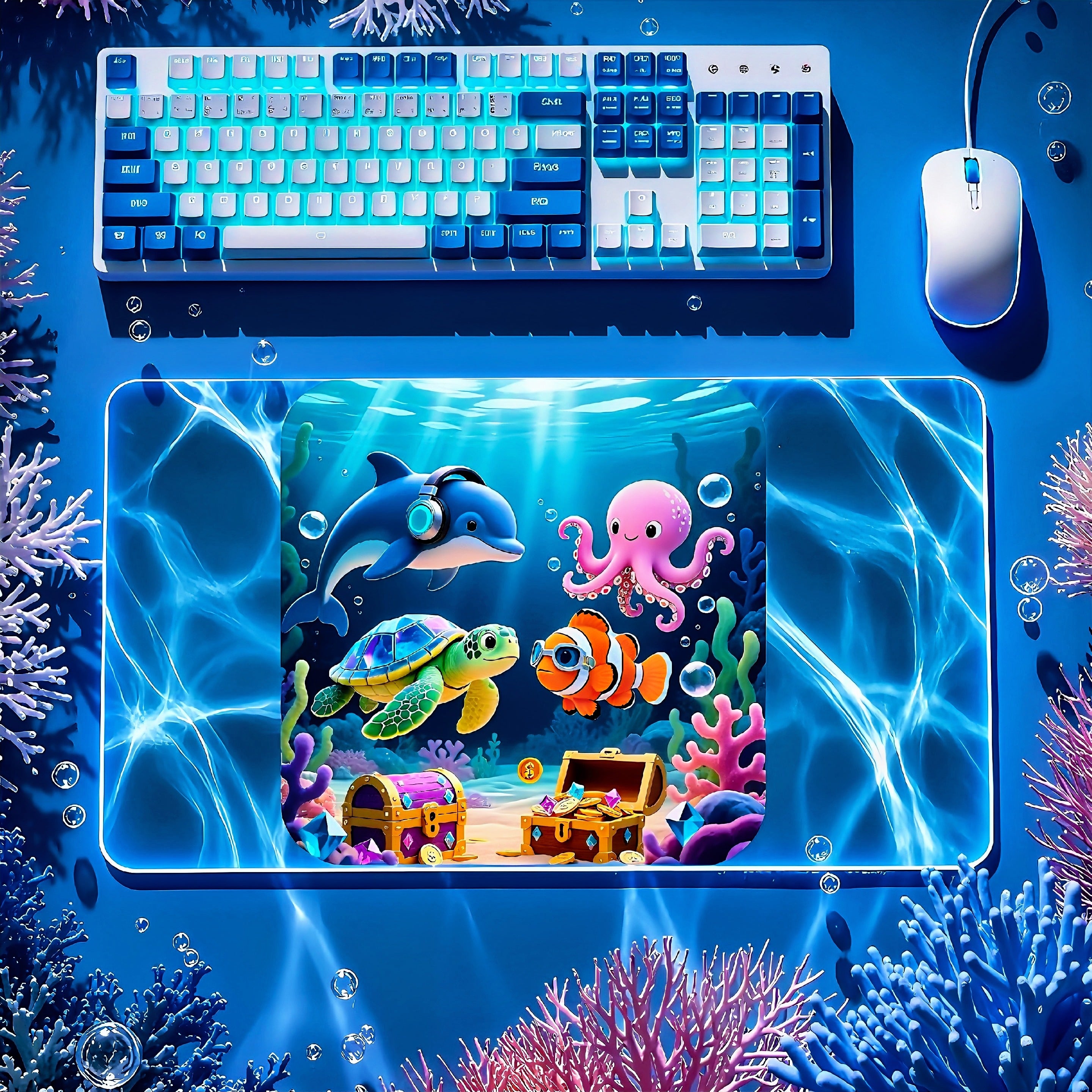Under water adventure crew mousepad