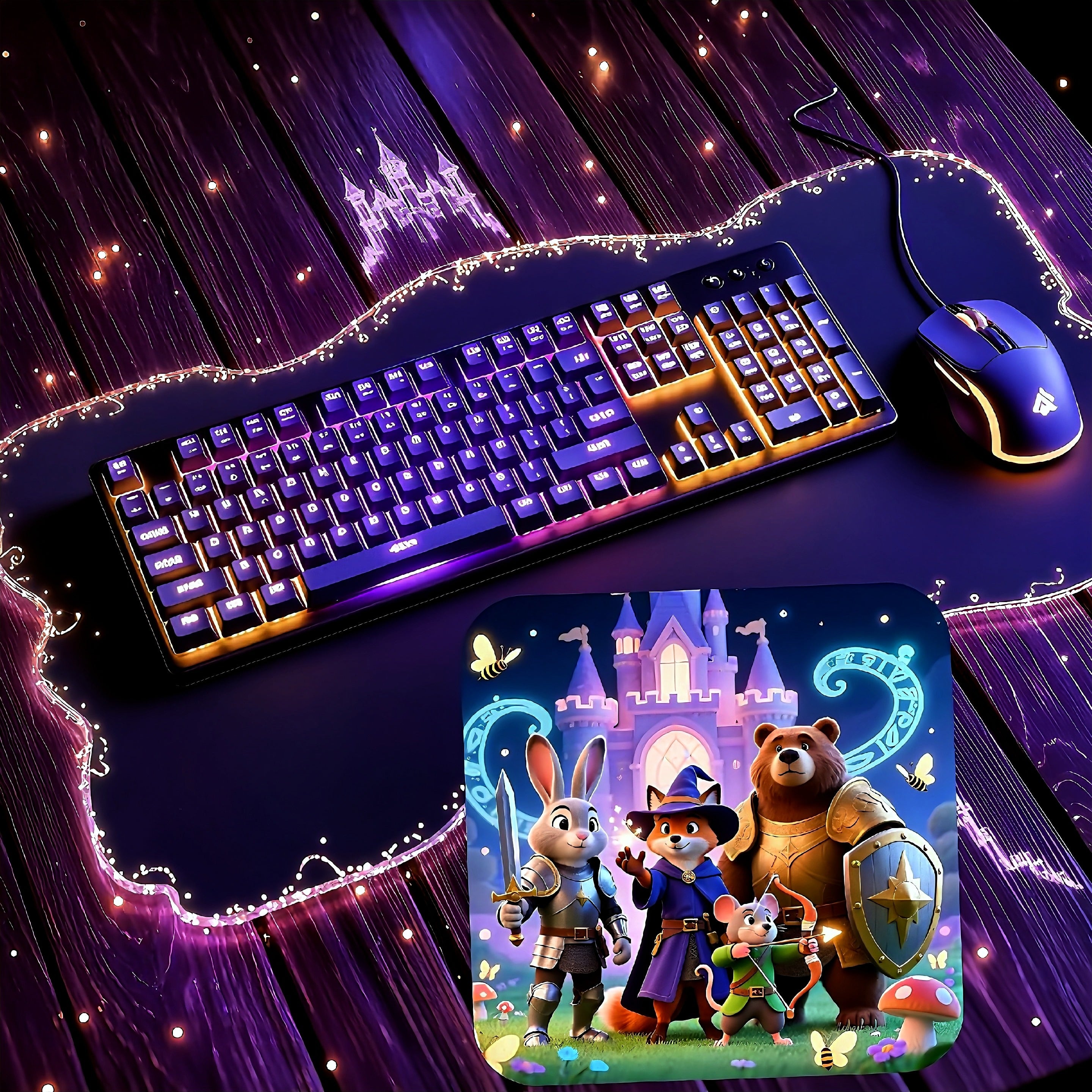 Fantasy kingdom friends mousepad
