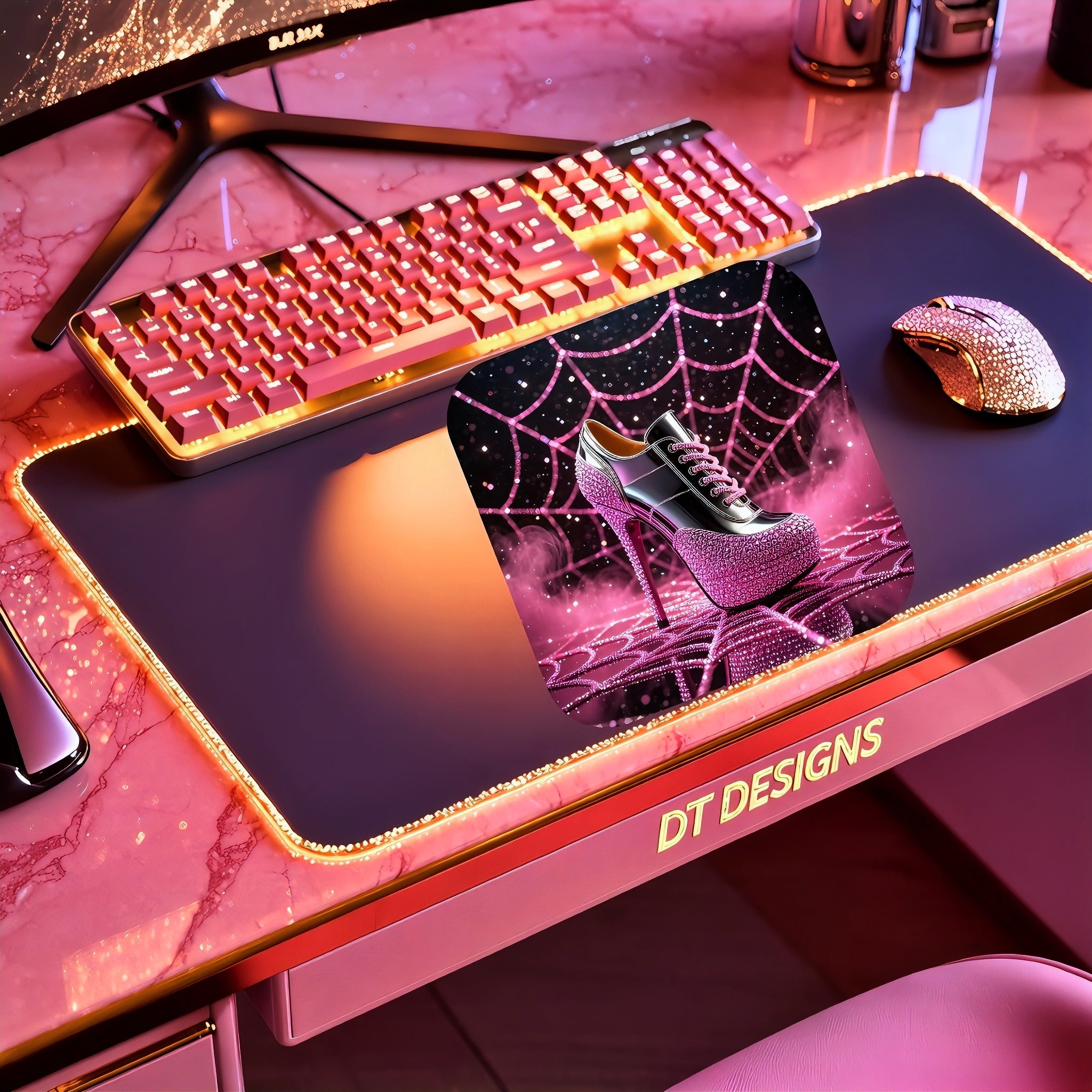Diva drip stiletto mousepad