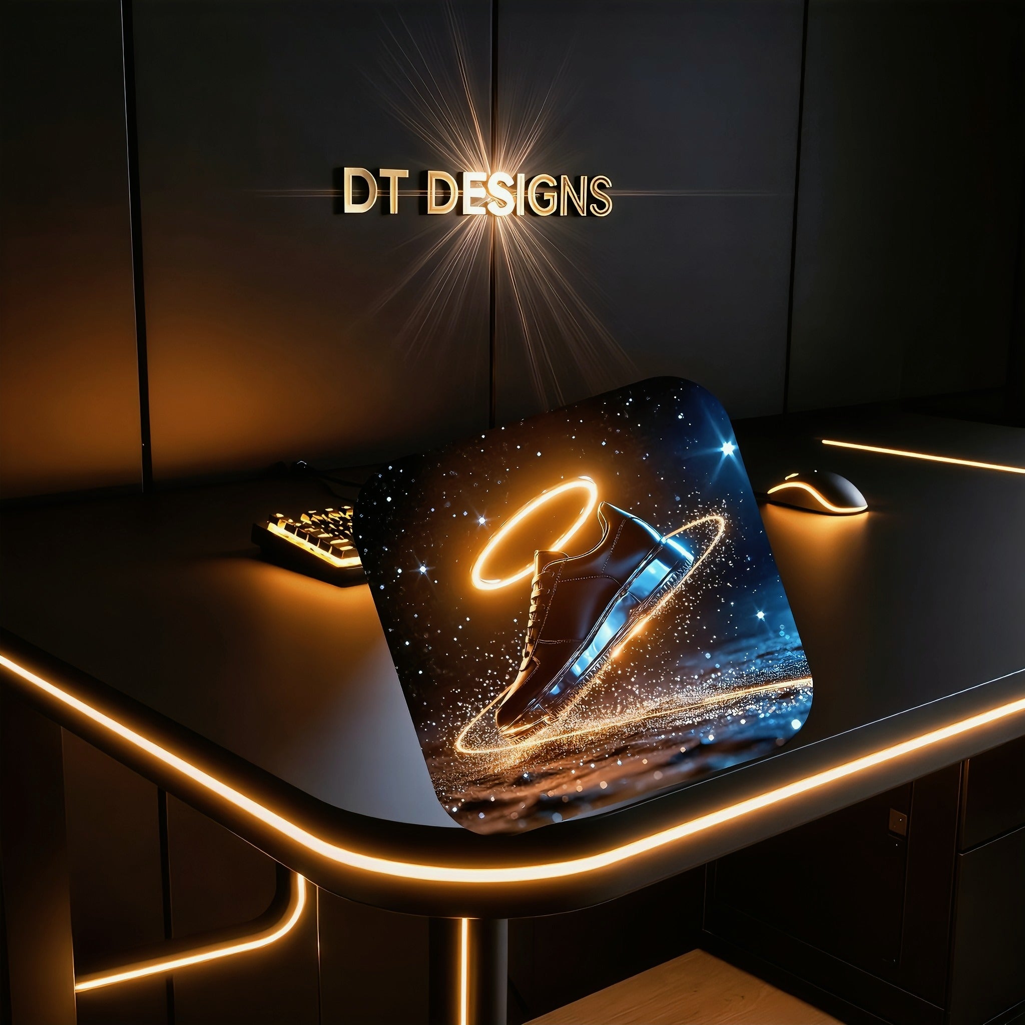 Golden Halo Sneaker mousepad