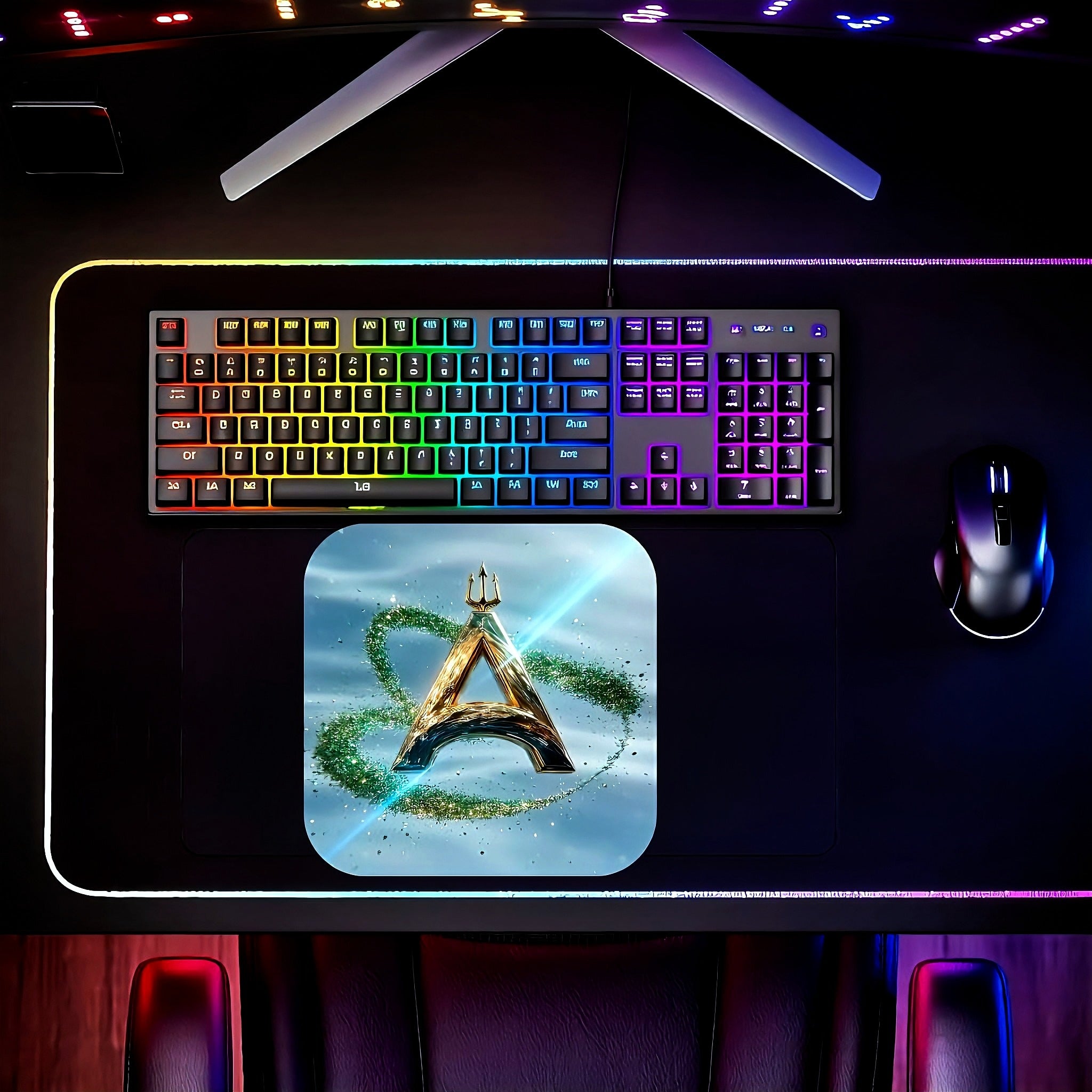 Golden Trident mousepad
