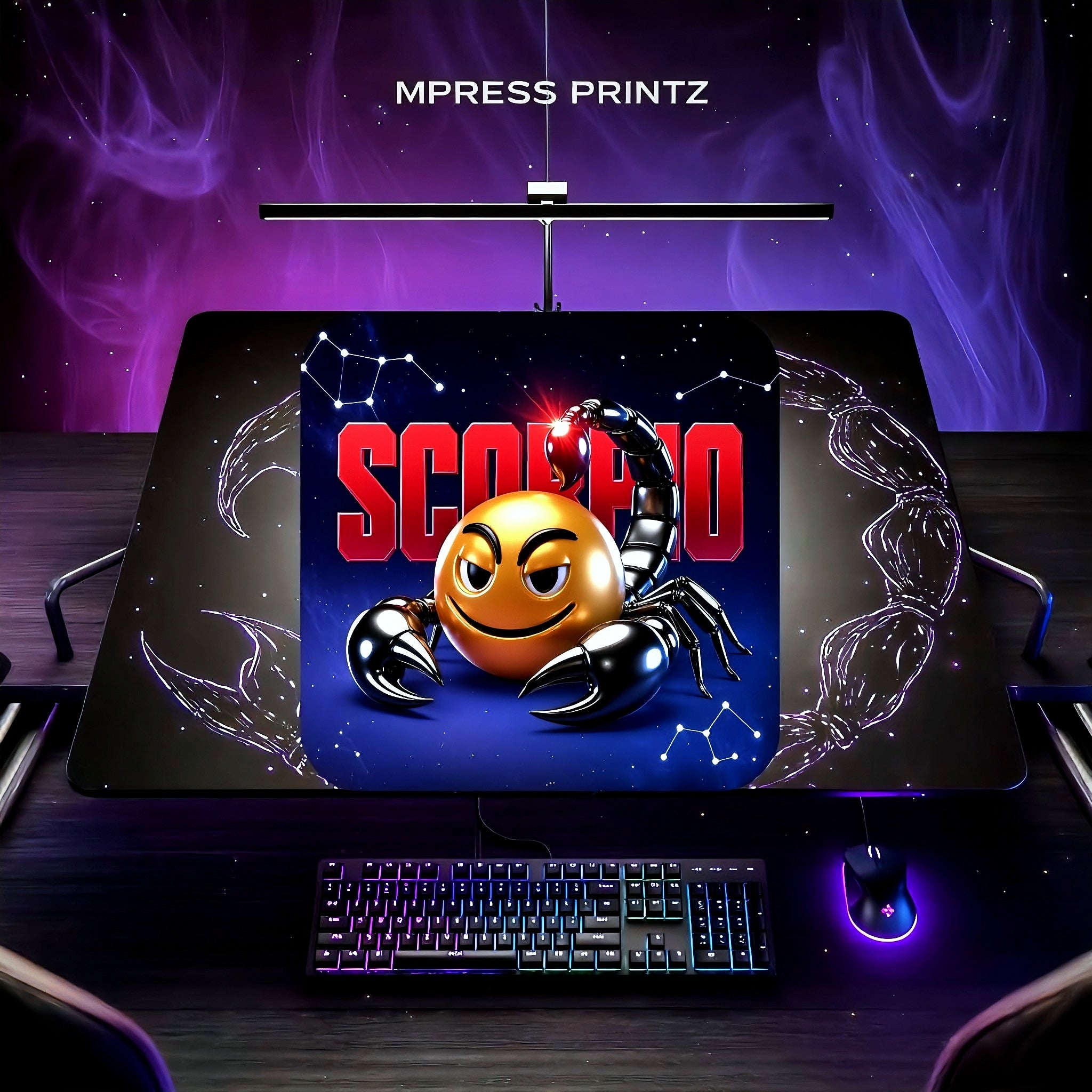 Scorpio emoji mousepad
