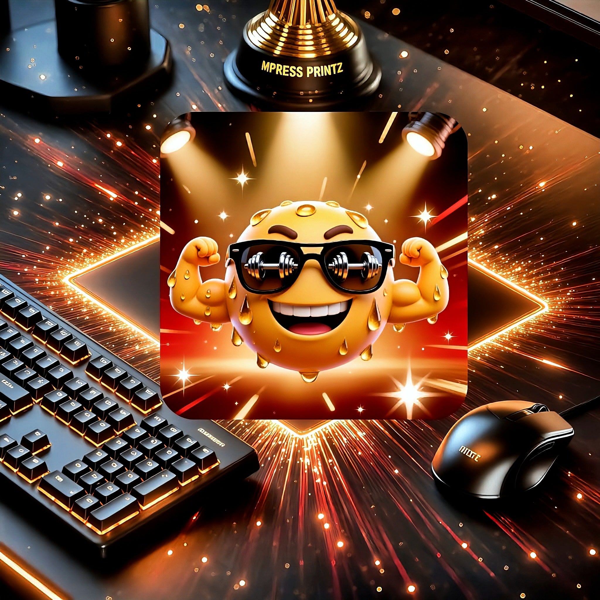 Flex emoji mousepad