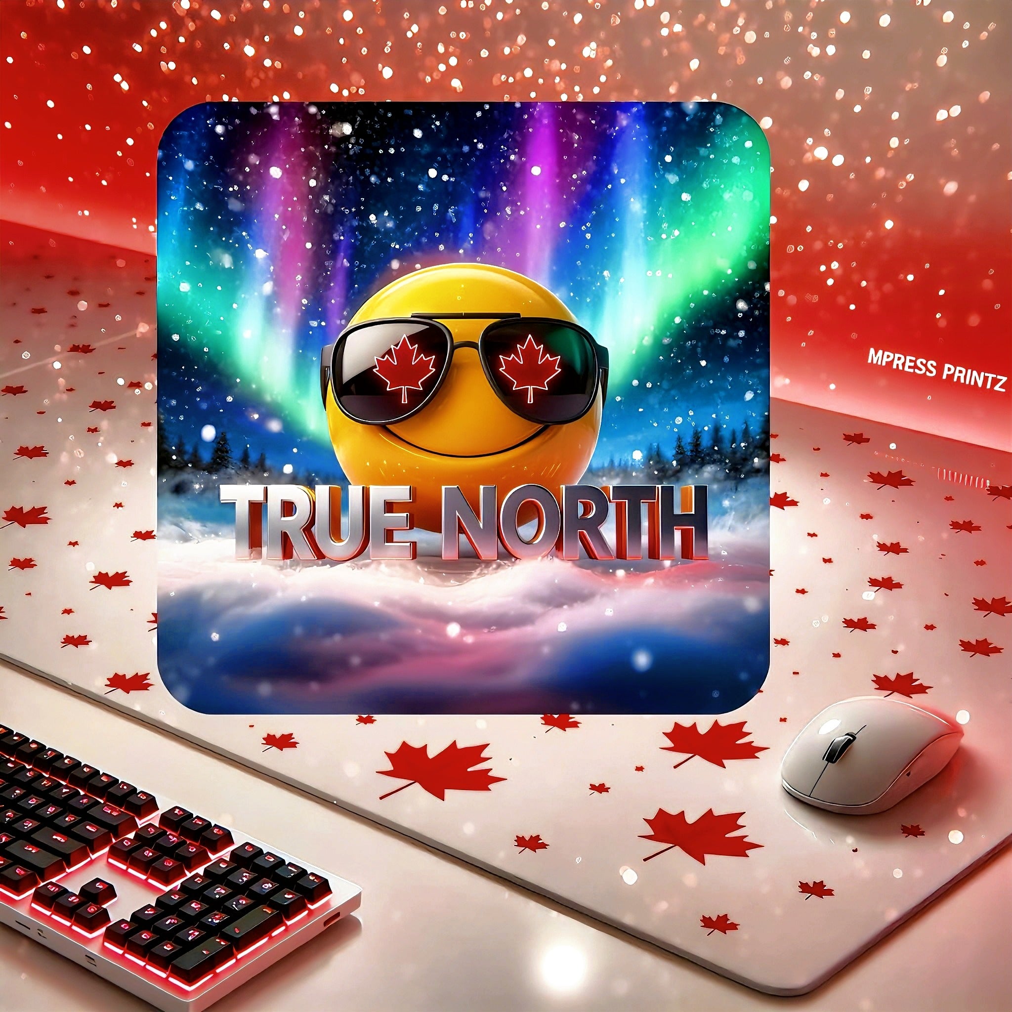True North emoji mousepad