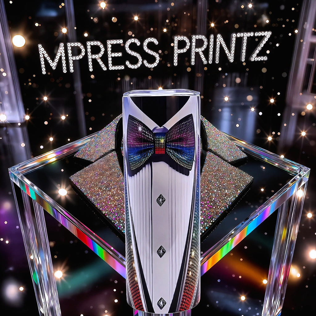 20oz Midnight mirage tuxedo tumbler