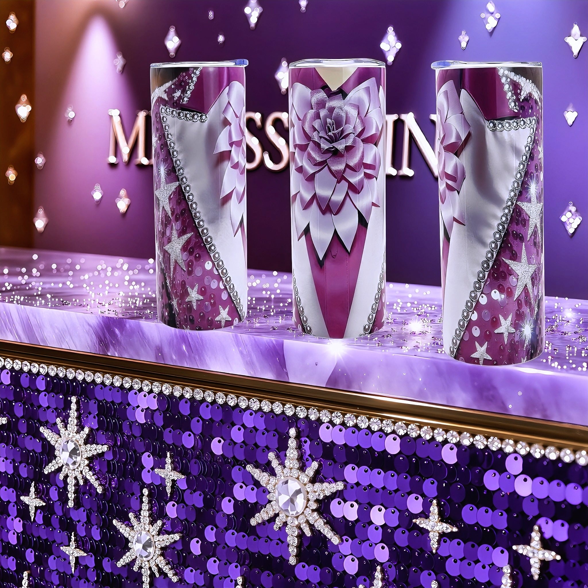 20oz Starlit duchess tuxedo tumbler