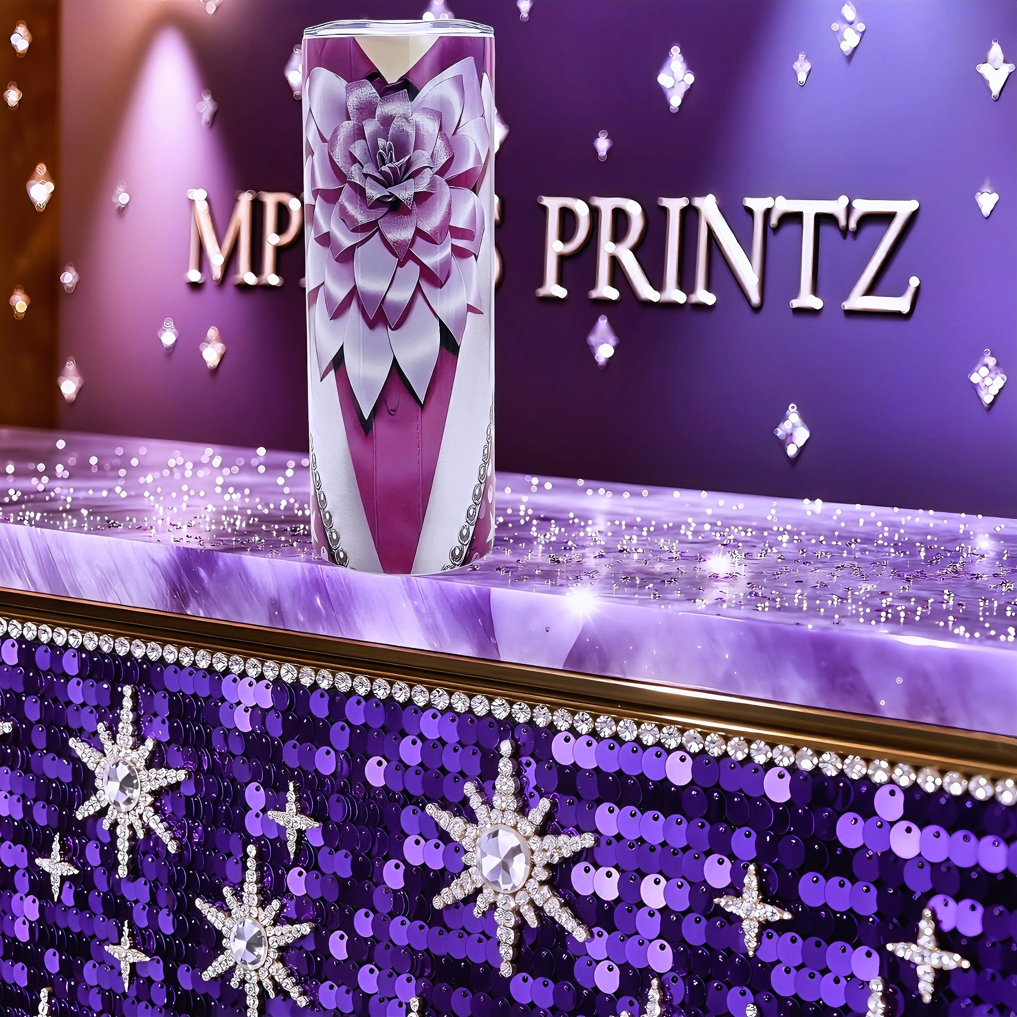 20oz Starlit duchess tuxedo tumbler